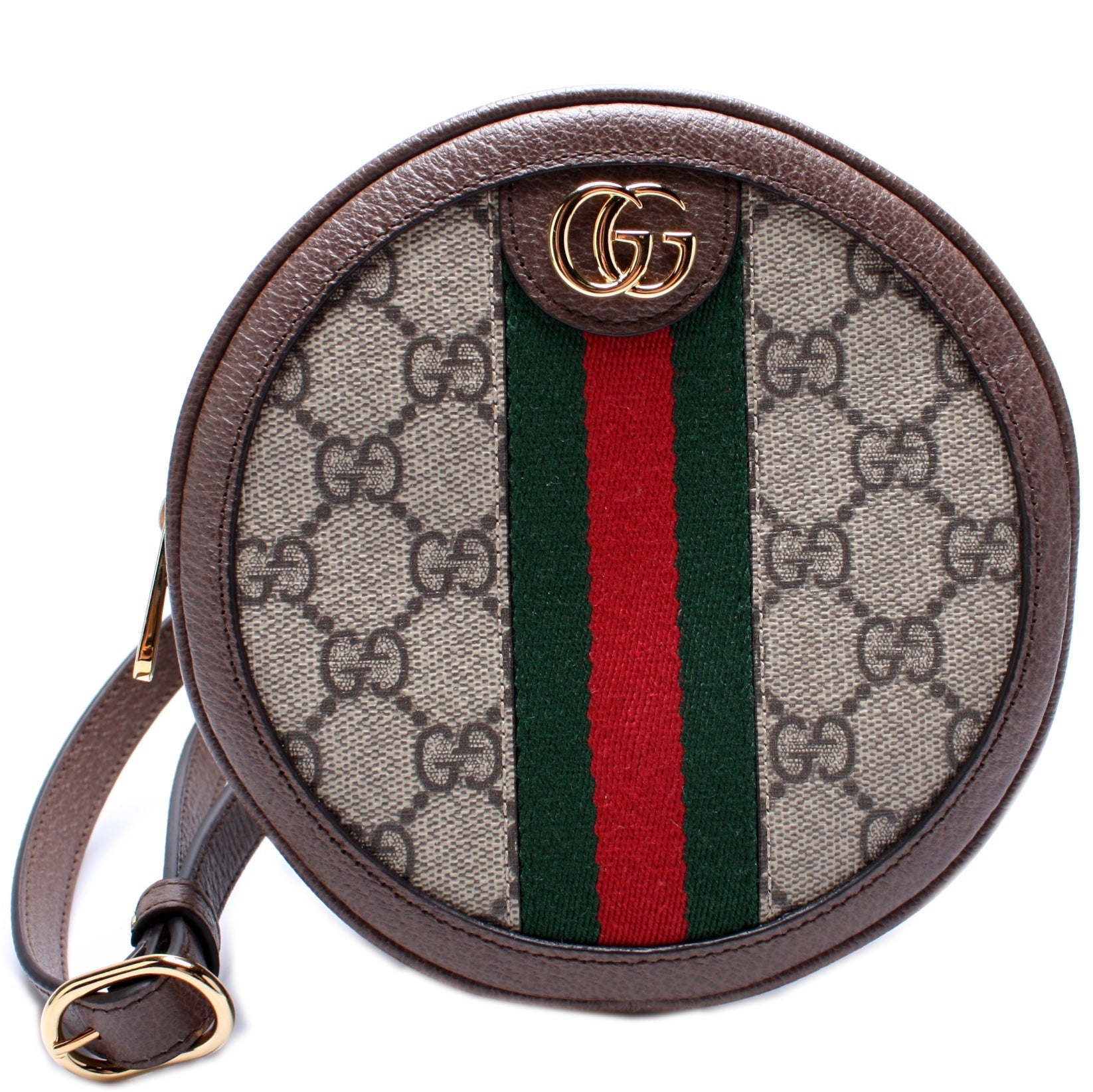 Gucci 598661 Ophidia Web Mini Round Backpack Bag