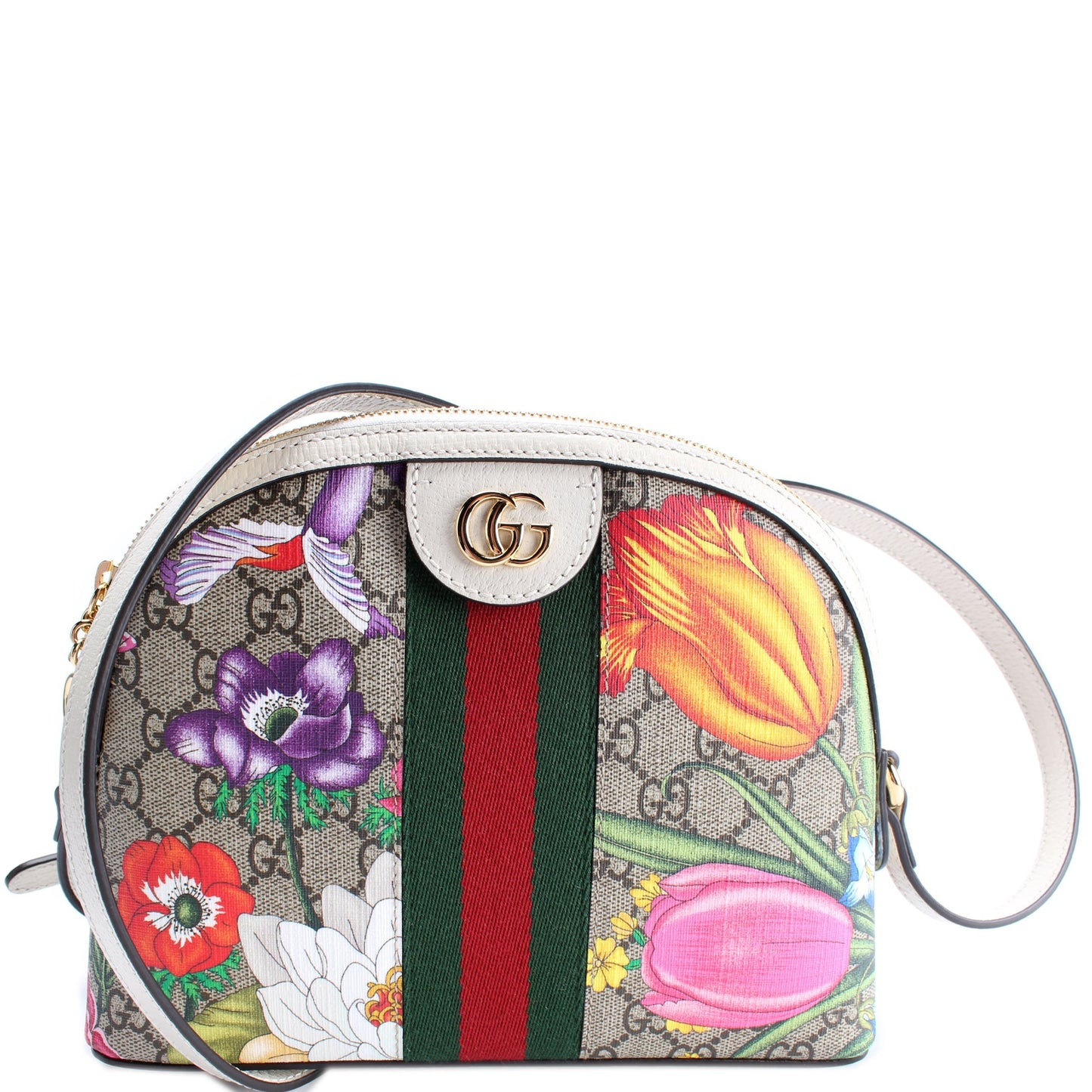 Gucci 499621 Ophidia GG Flora Small Crossbody Bag