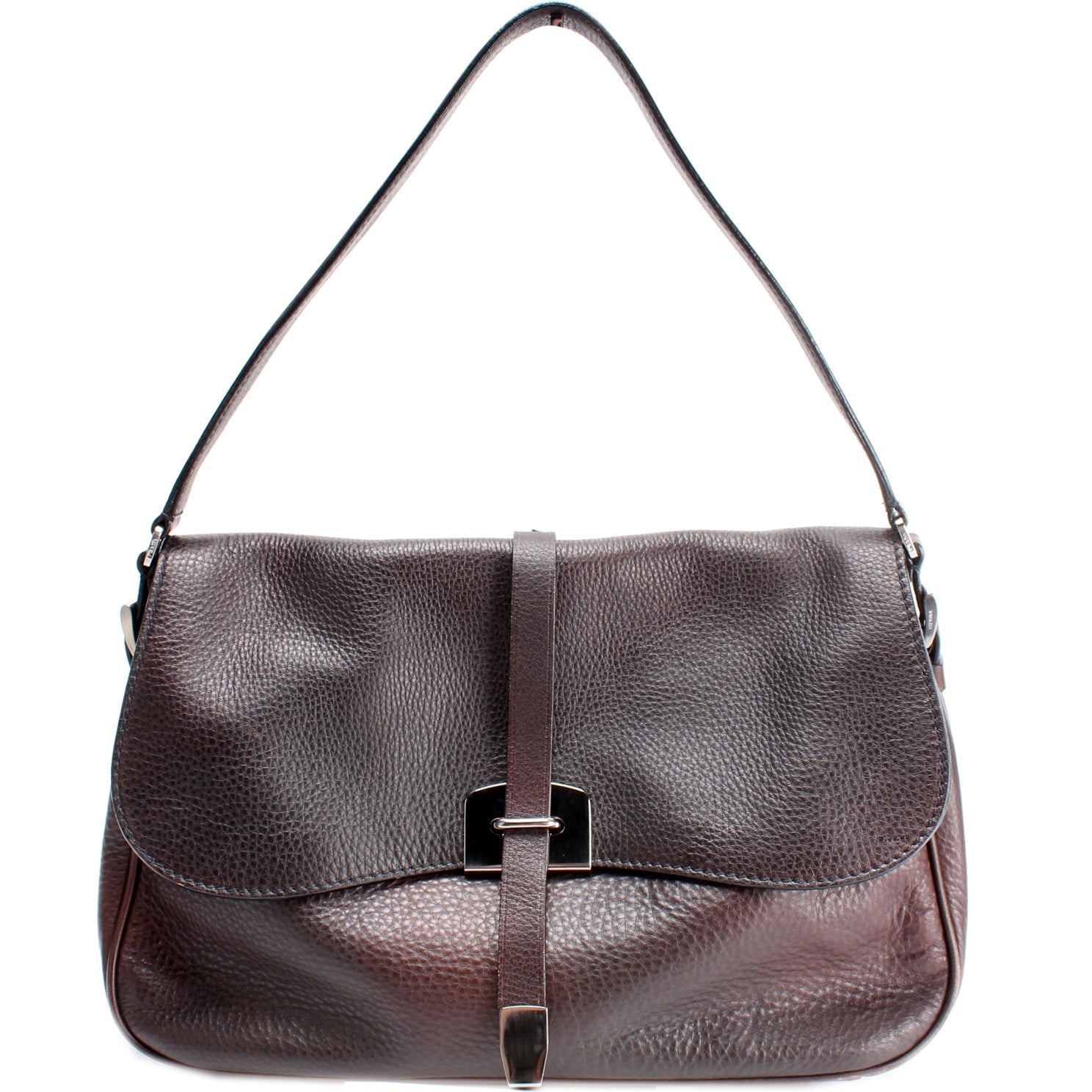 Prada BR0618 Vitello Ombre Flap Shoulder Bag