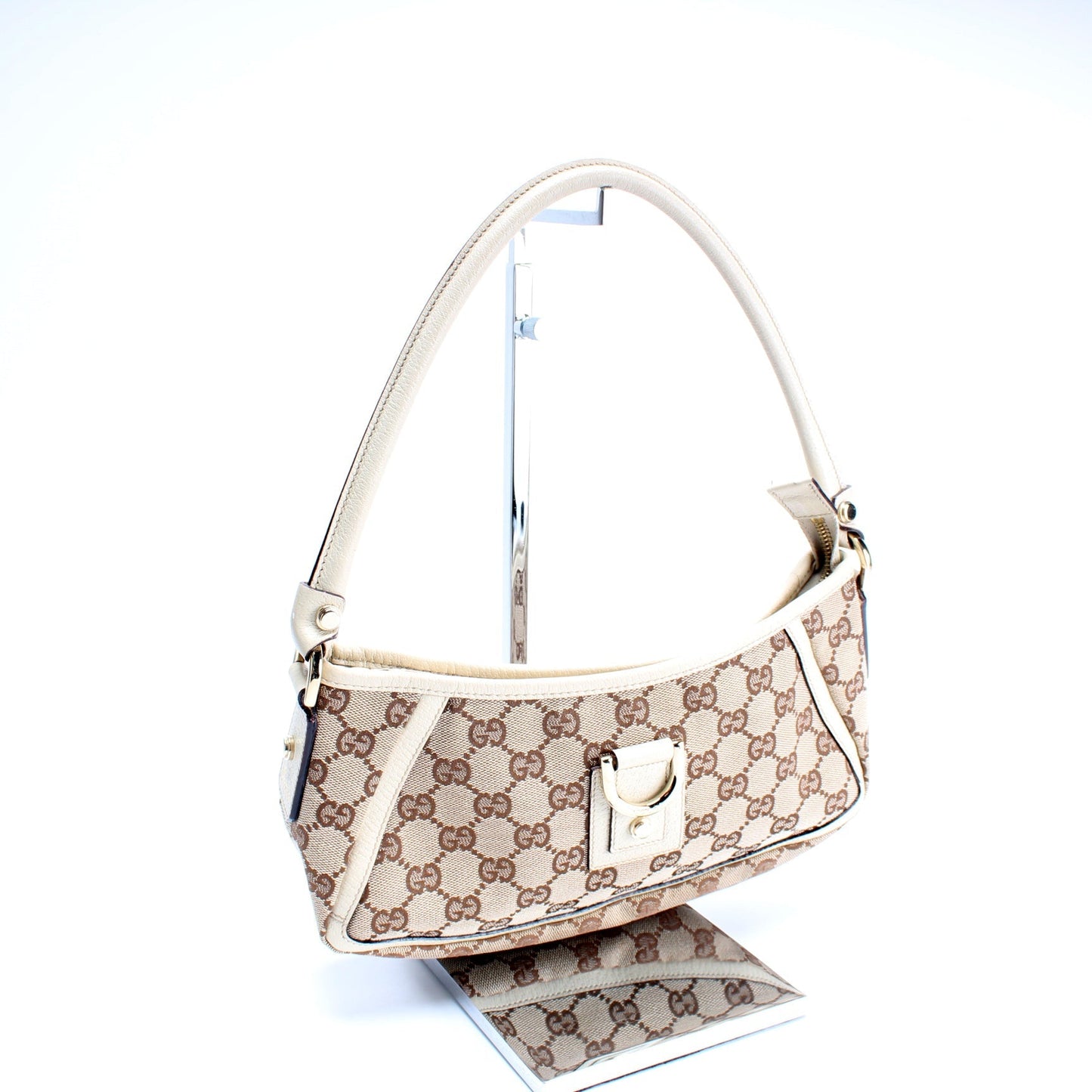 Gucci 130939 GG Canvas Abbey Pochette Bag