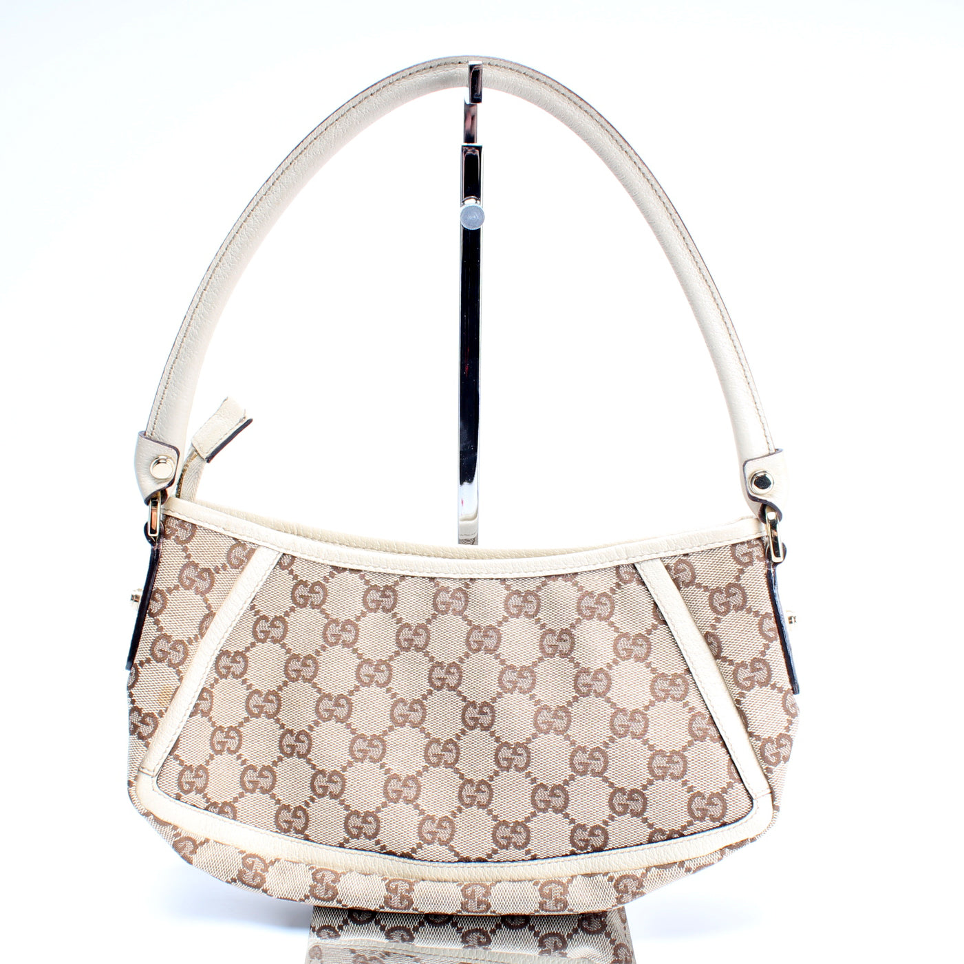 Gucci 130939 GG Canvas Abbey Pochette Bag