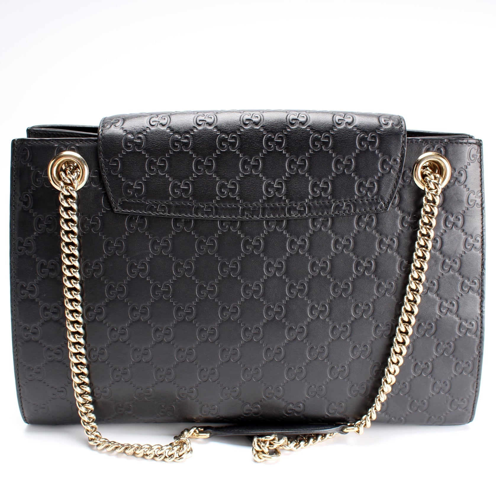 Gucci 295403 GG Canvas Emilie Chain Shoulder Bag