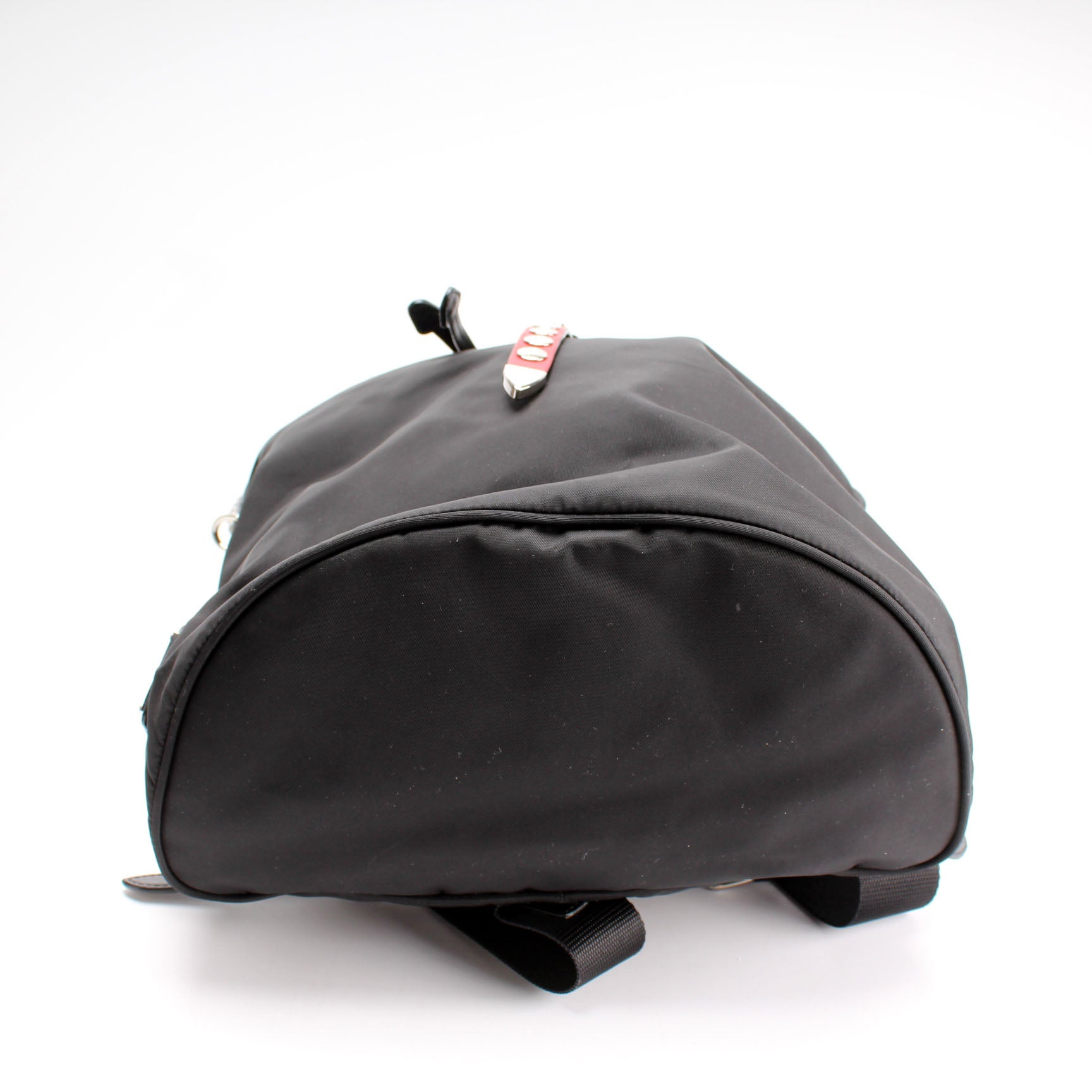 Prada New Vela Nylon Studded Backpack Bag