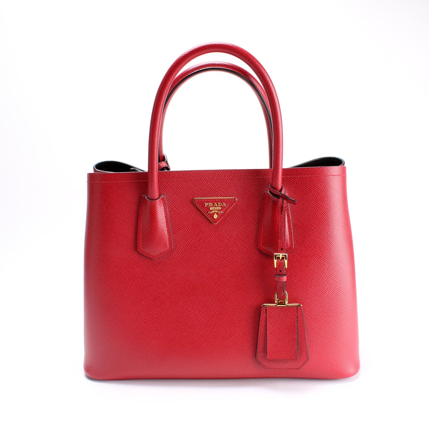 Prada Saffiano Cuir Double Medium Bag