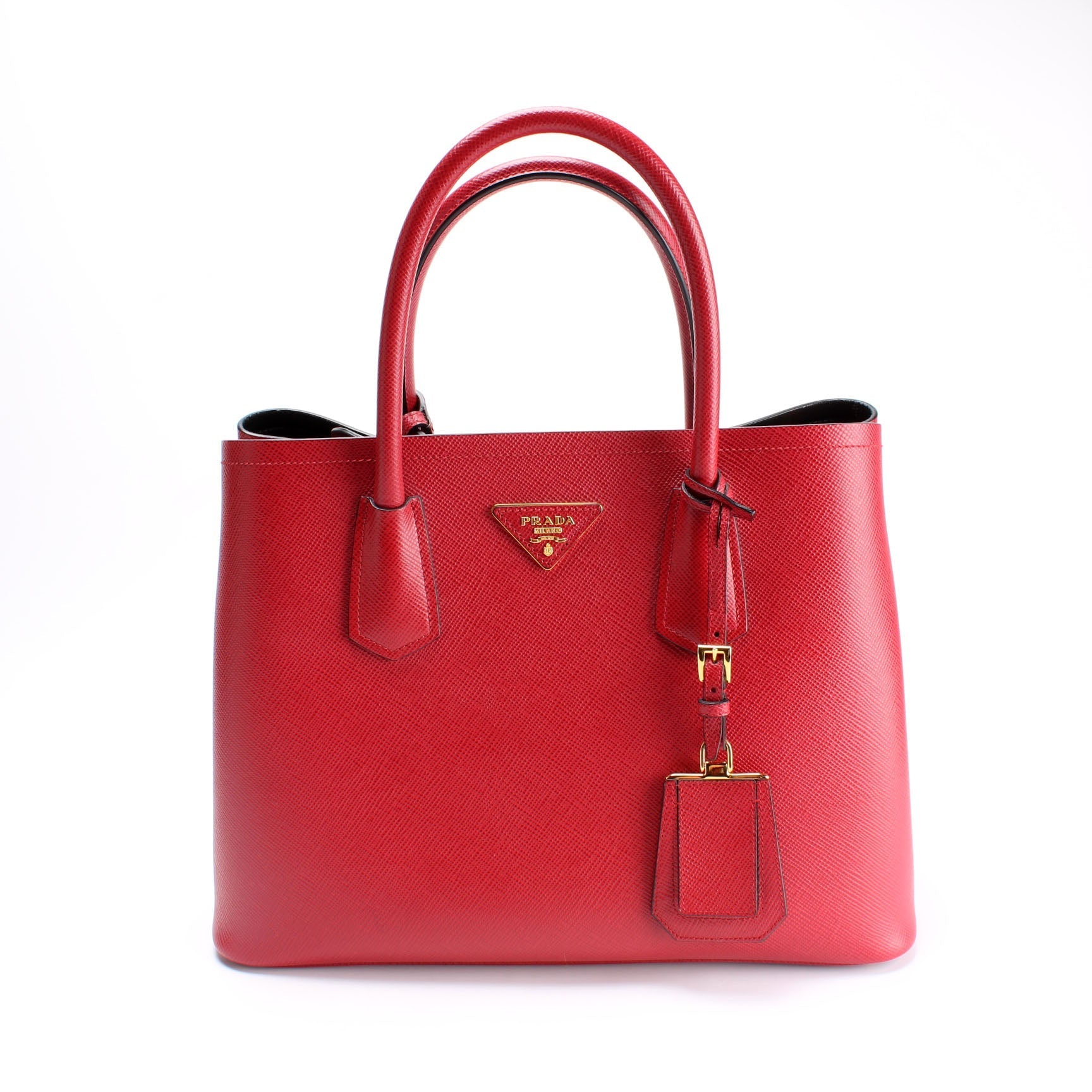 Prada Saffiano Cuir Double Medium Bag