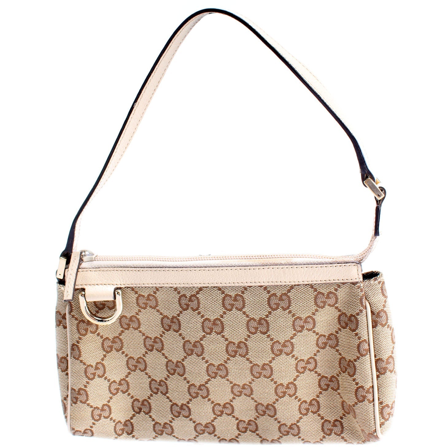 Gucci 145750 GG Canvas D Ring Cosmetic Case Bag