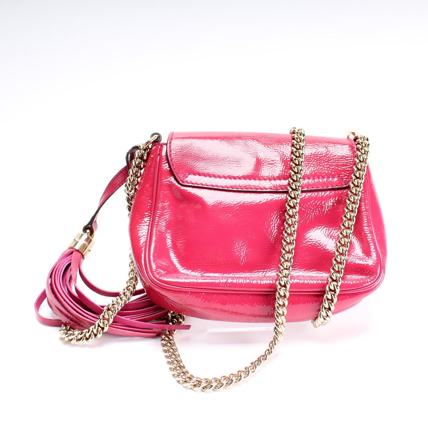 Gucci 323190 Soho Chain Tassel Flap Small Bag