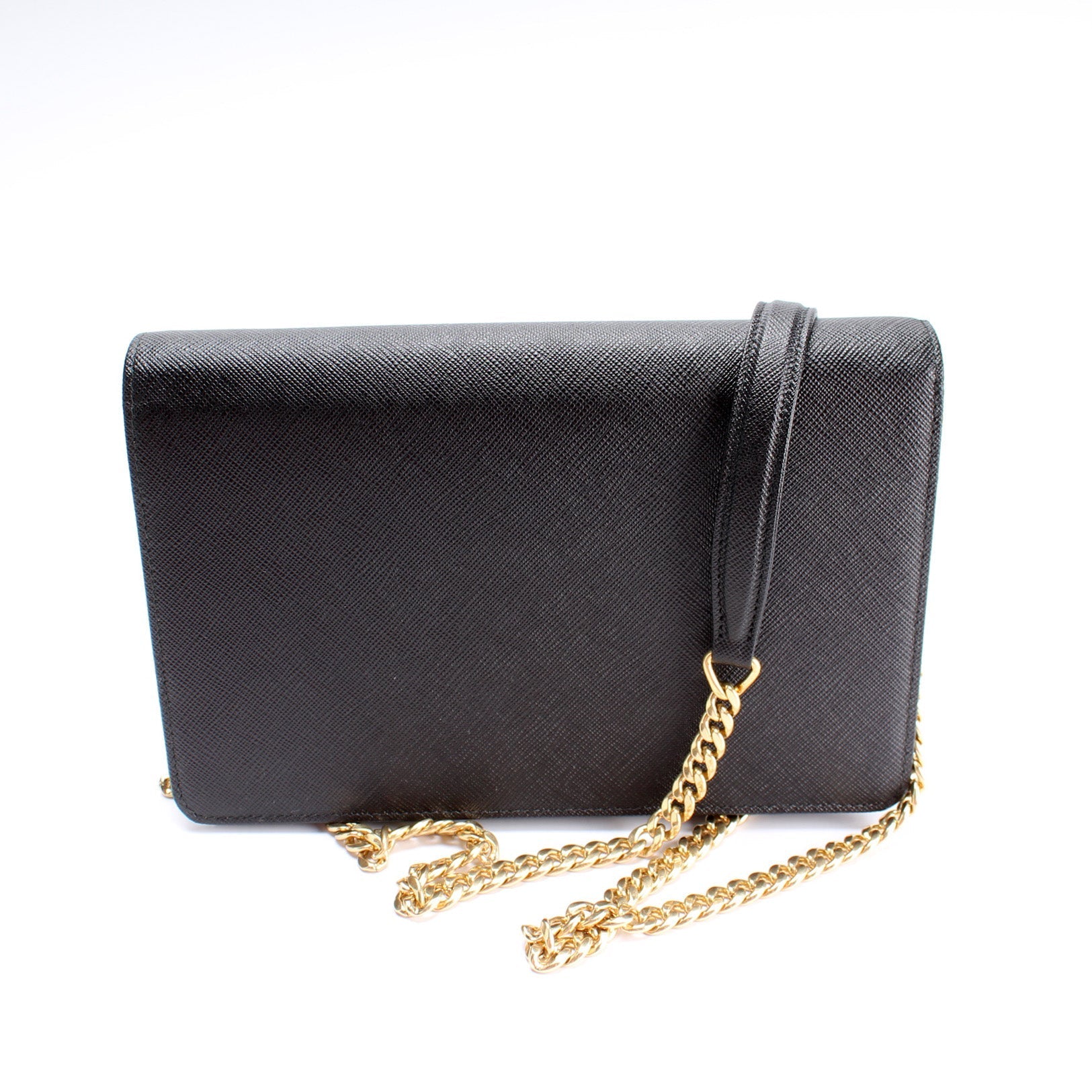 Prada 1BP018 Saffiano Lux Mini Chain Bag