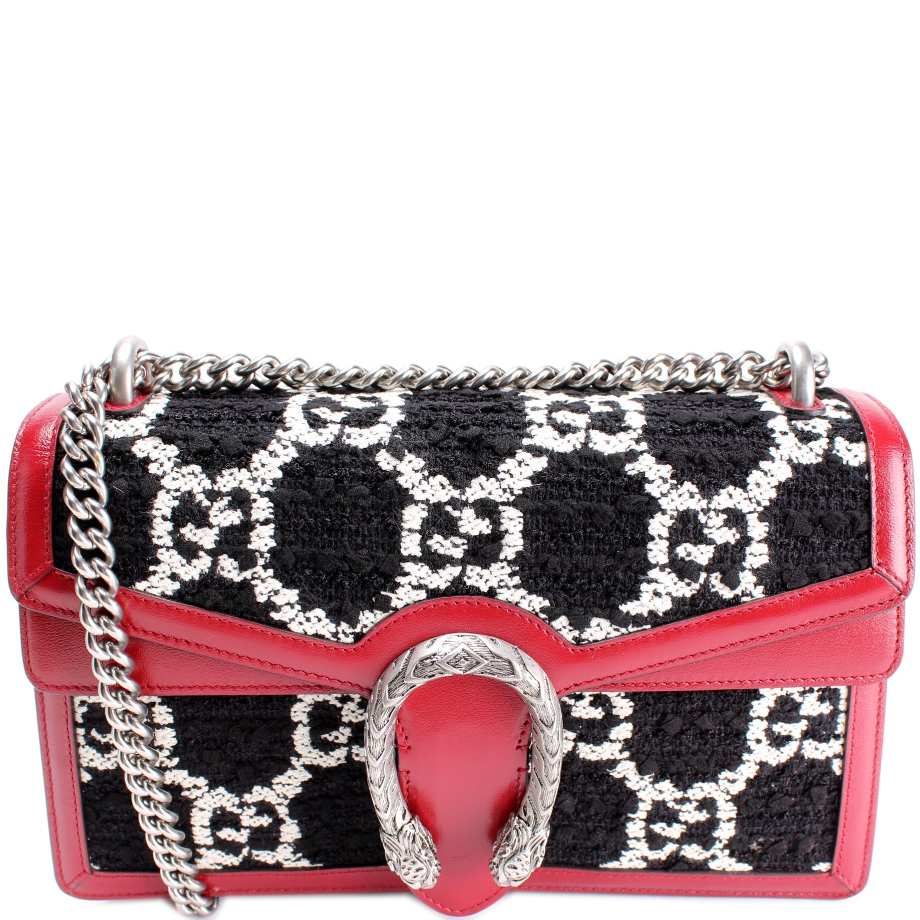 Gucci 400249 Dionysus Tweed GG Shoulder Small Bag