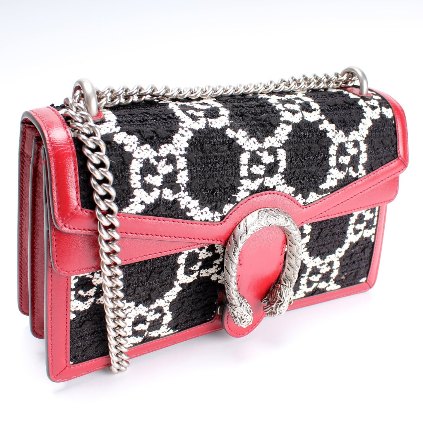 Gucci 400249 Dionysus Tweed GG Shoulder Small Bag