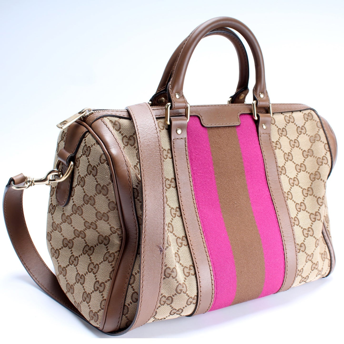 Gucci 247205 Boston Canvas Bag