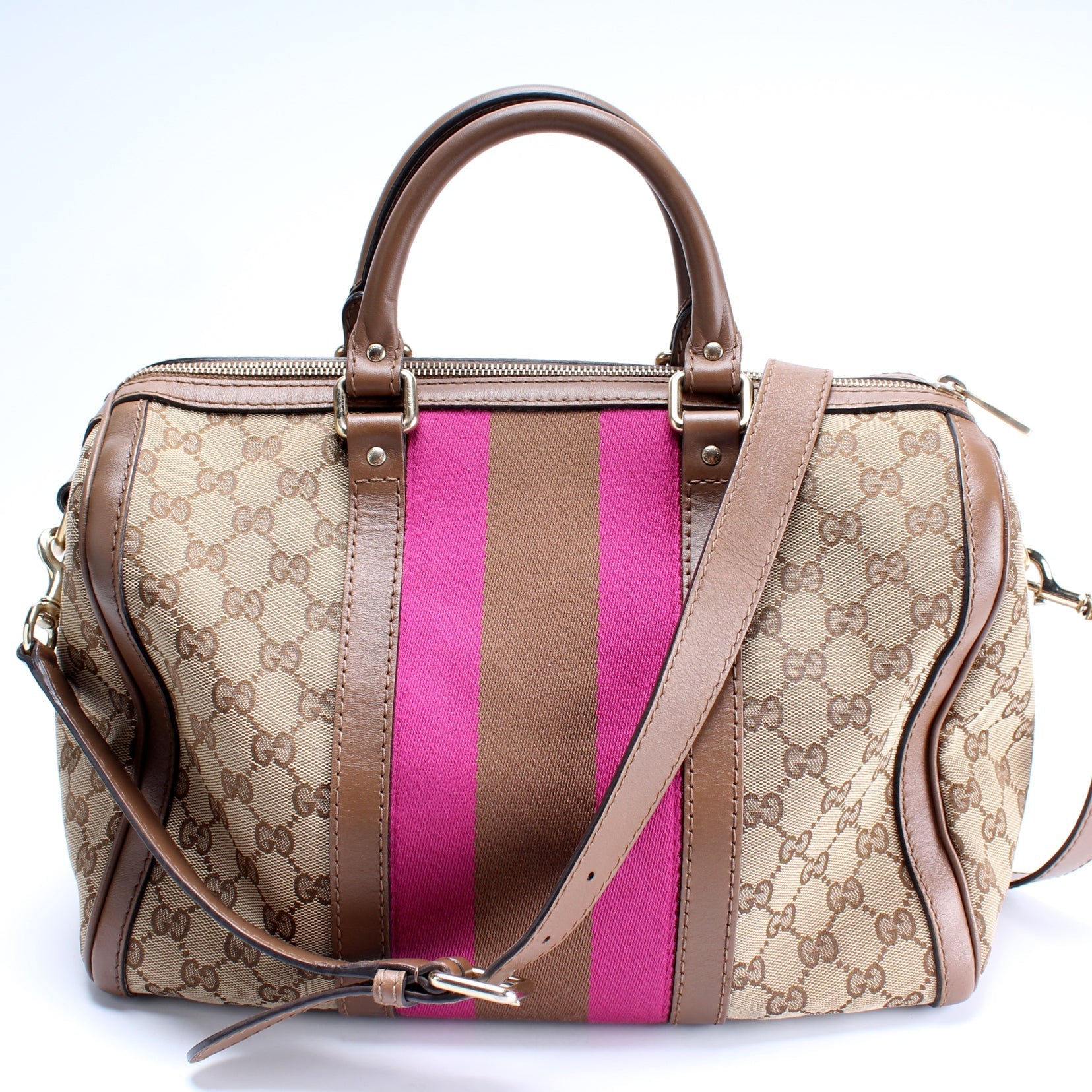 Gucci 247205 Boston Canvas Bag