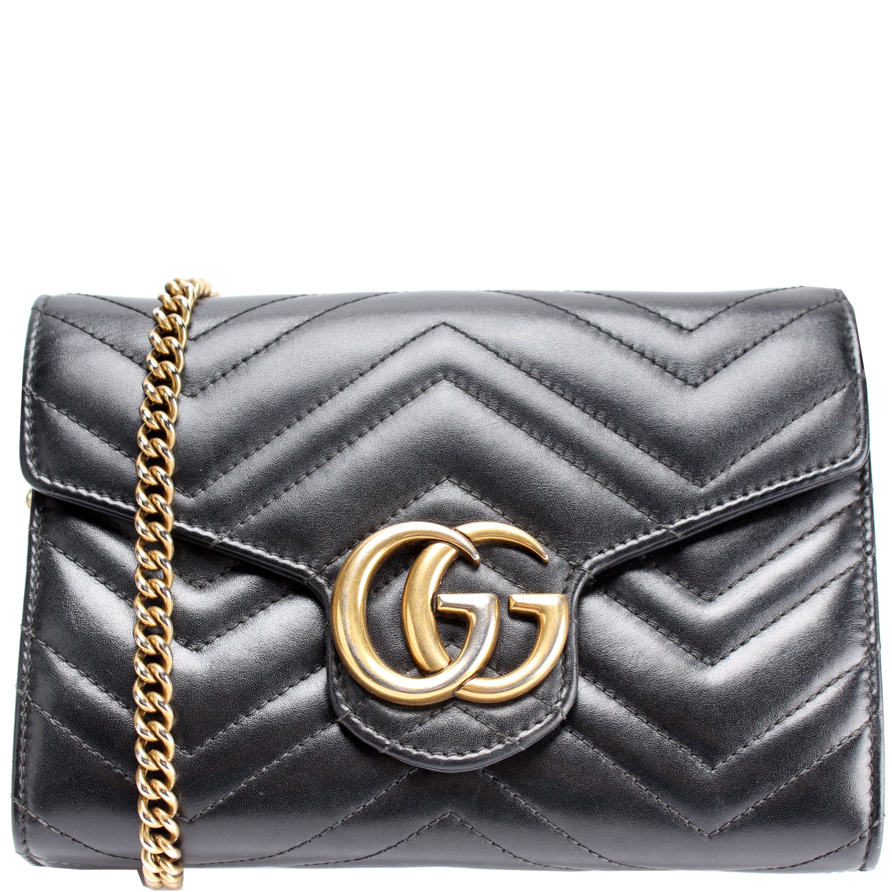 Gucci 474575 Marmont Chain Wallet Bag
