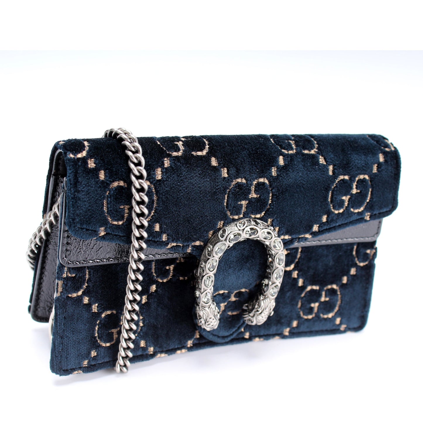 Gucci 476432 Dionysus GG Velvet Super Mini Bag