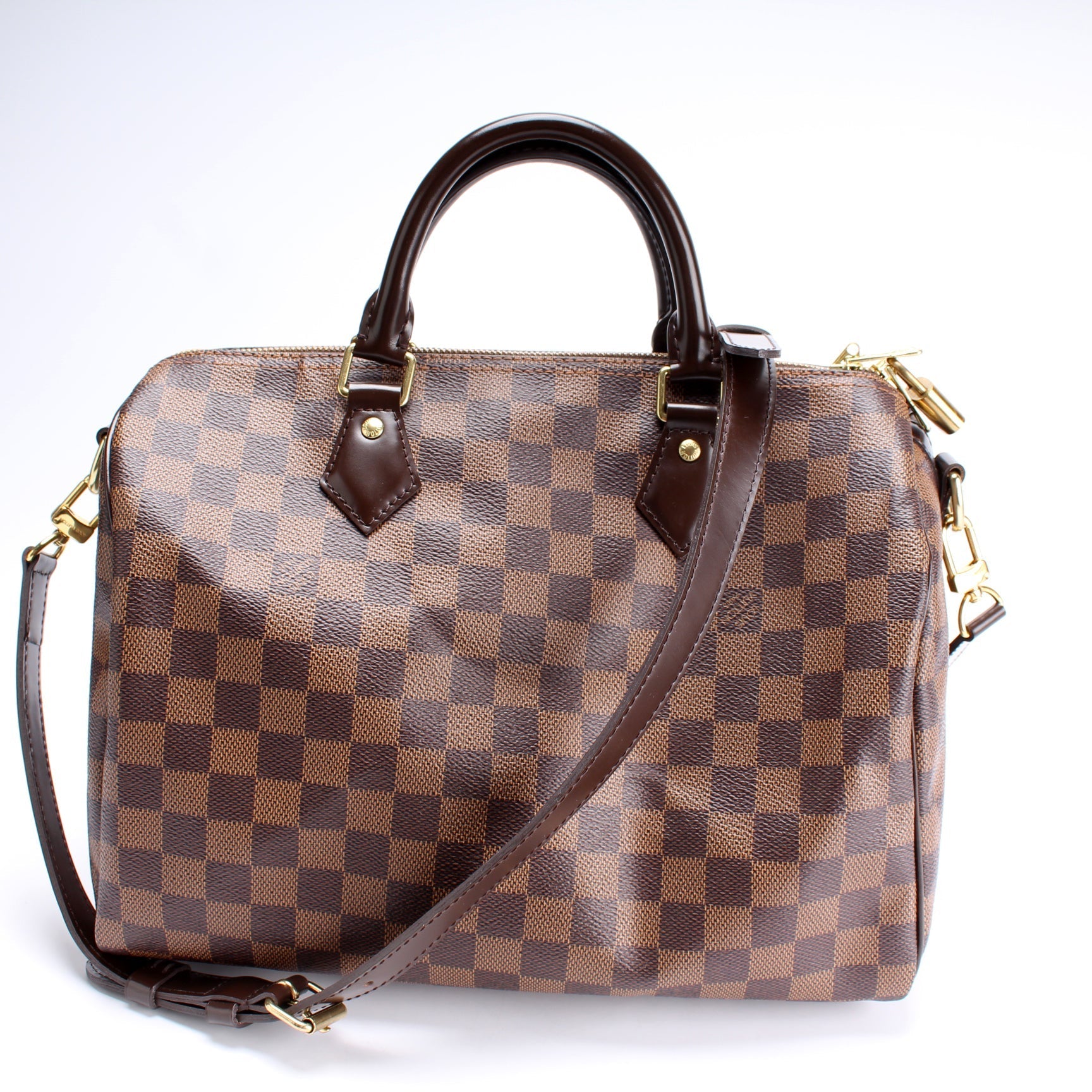 Louis Vuitton Speedy 30 Bandouliere Damier Ebene