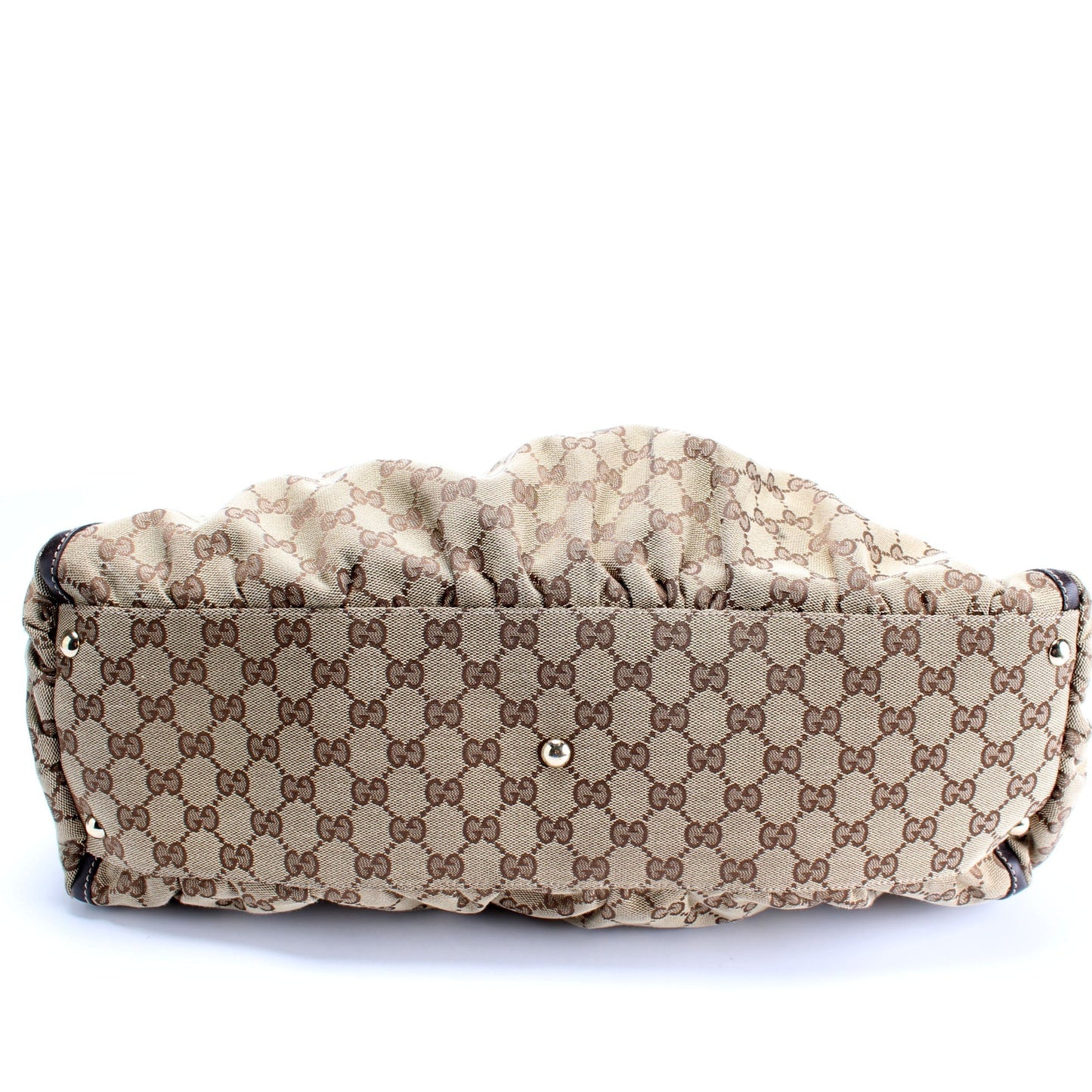 Gucci 189835 GG Canvas Abbey D Ring Large Hobo Bag