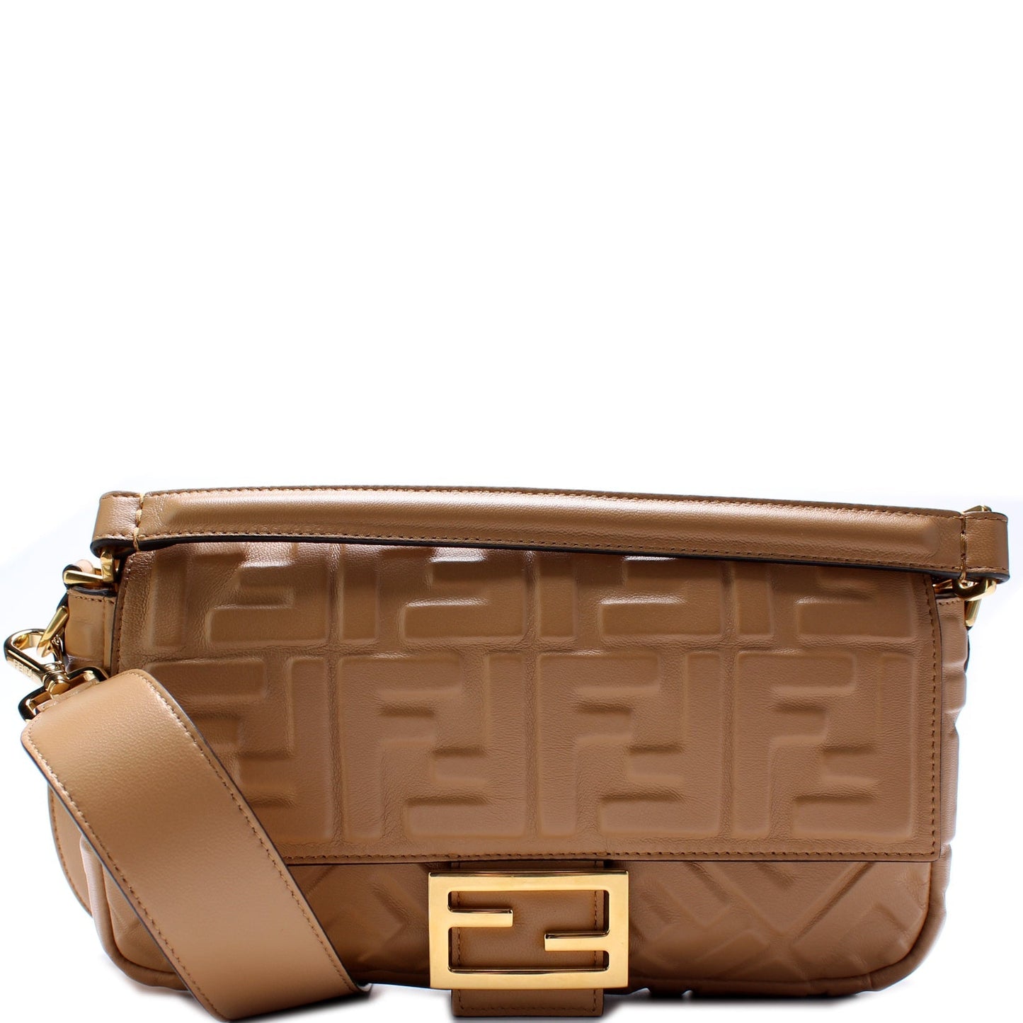 Fendi 8BR600uette FF Embossed Nappa Bag