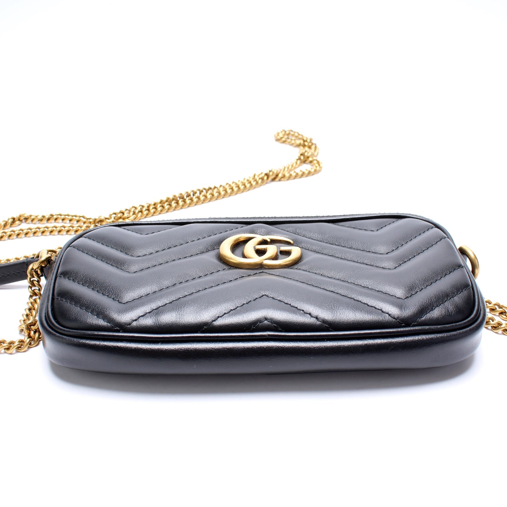 Gucci 598596 GG Marmont Min Chain Crossbody Bag