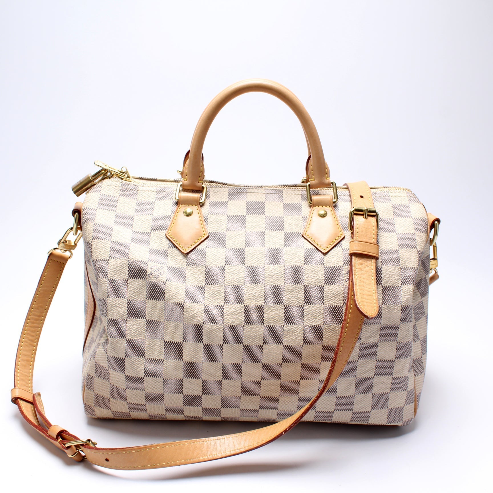 Louis Vuitton Speedy 30 Bandouliere Damier Azur