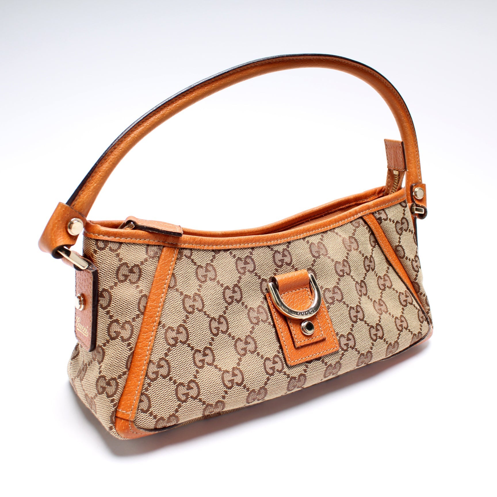 Gucci 130939 GG Canvas Abbey Pochette Bag