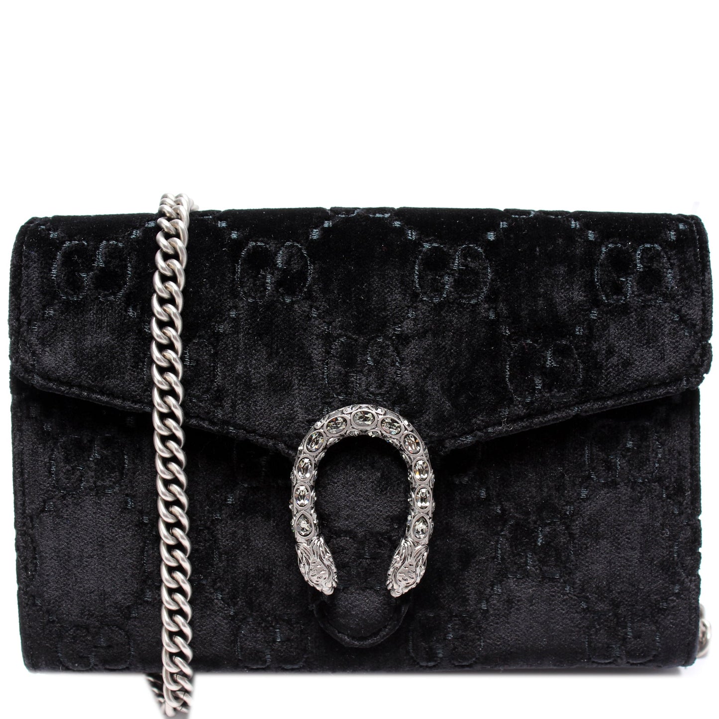 Gucci 401231 GG Velvet Dionysus Mini Wallet Bag