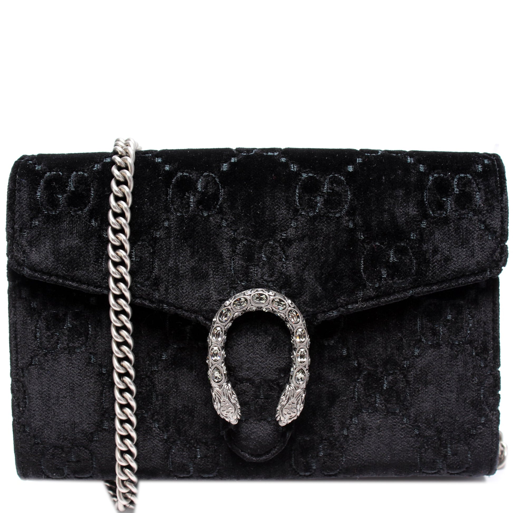 Gucci 401231 GG Velvet Dionysus Mini Wallet Bag