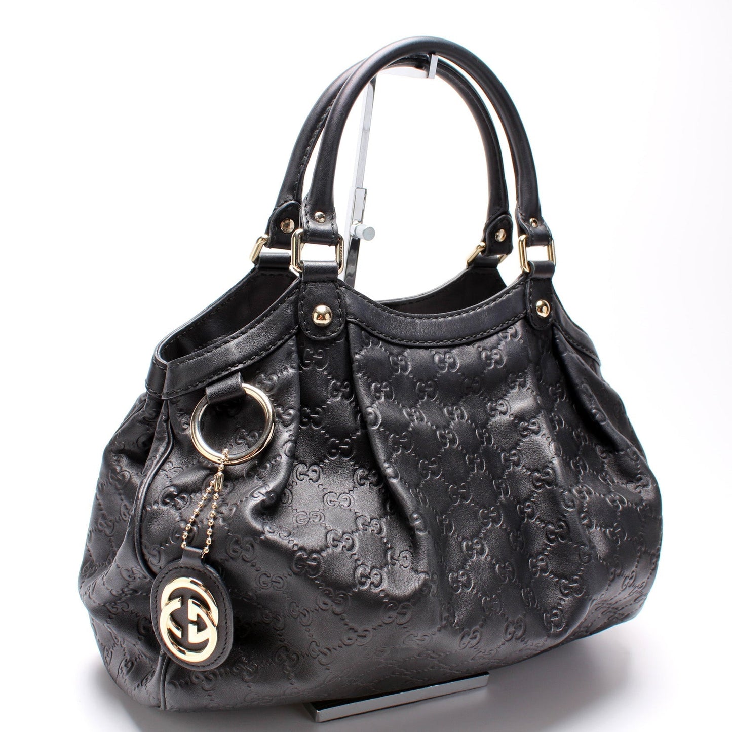 Gucci 211944 Sukey GG Leather Medium Bag