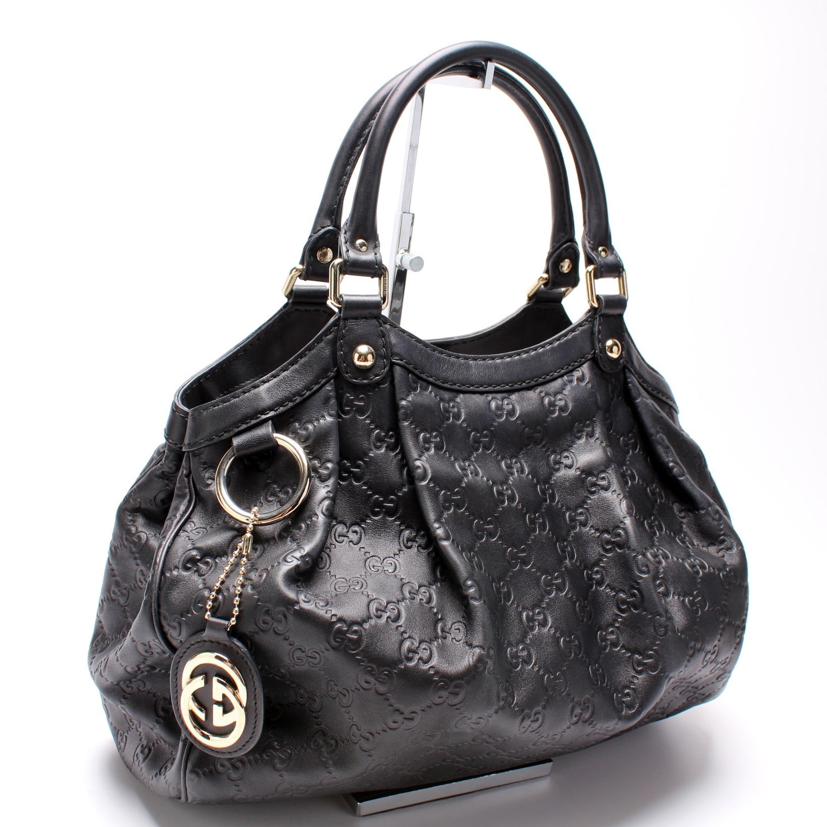 Gucci 211944 Sukey GG Leather Medium Bag