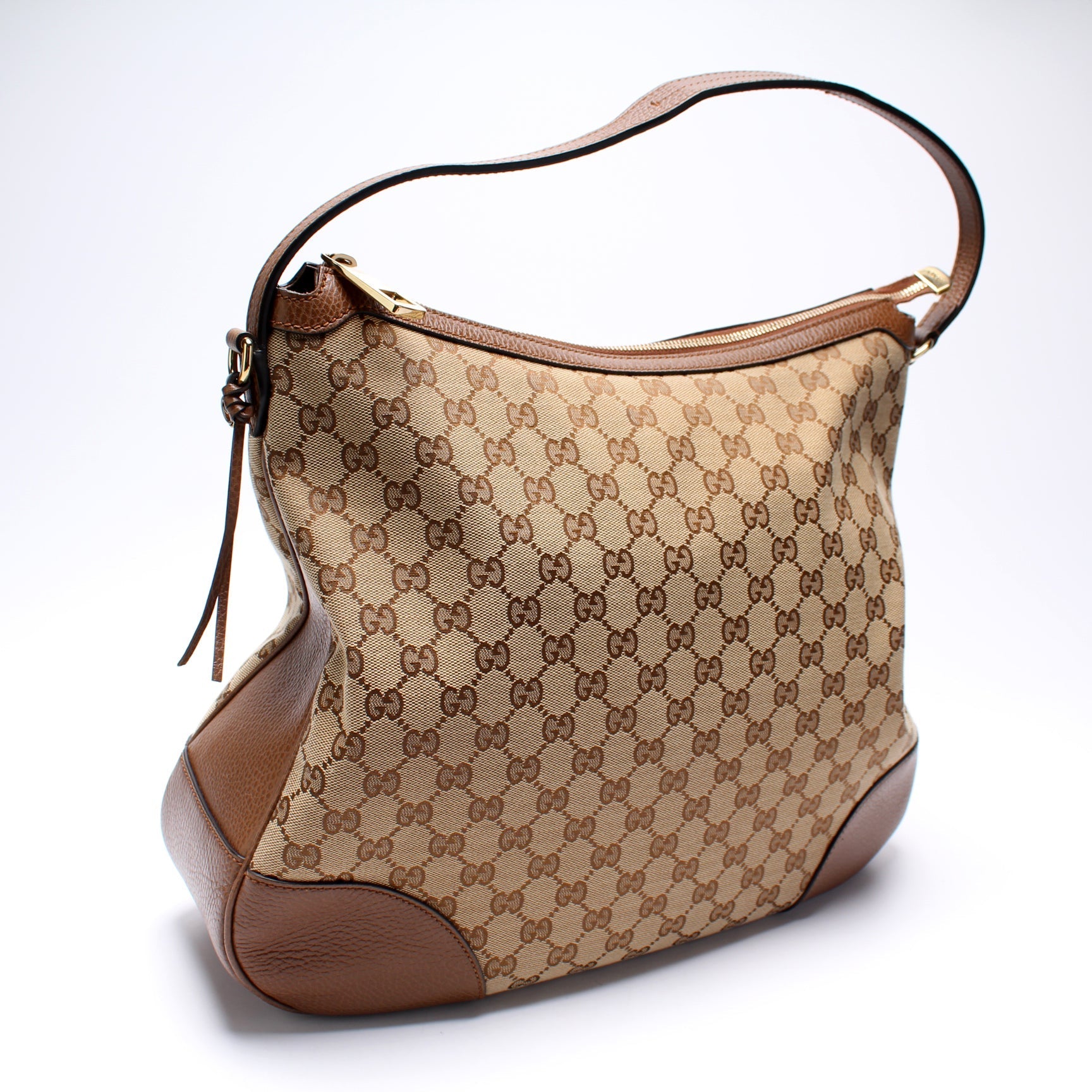 Gucci 449244 GG Canvas Bree Hobo Bag