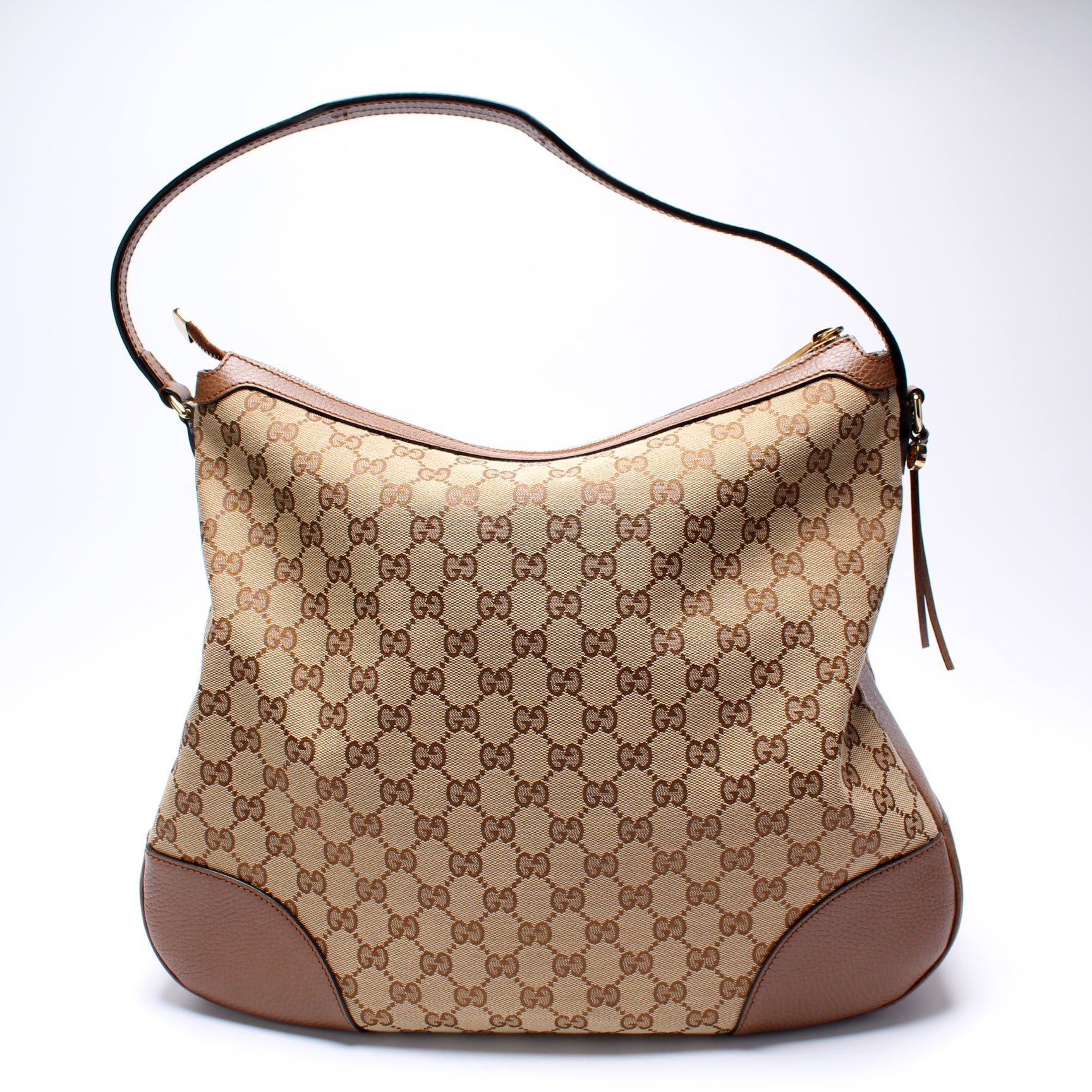 Gucci 449244 GG Canvas Bree Hobo Bag