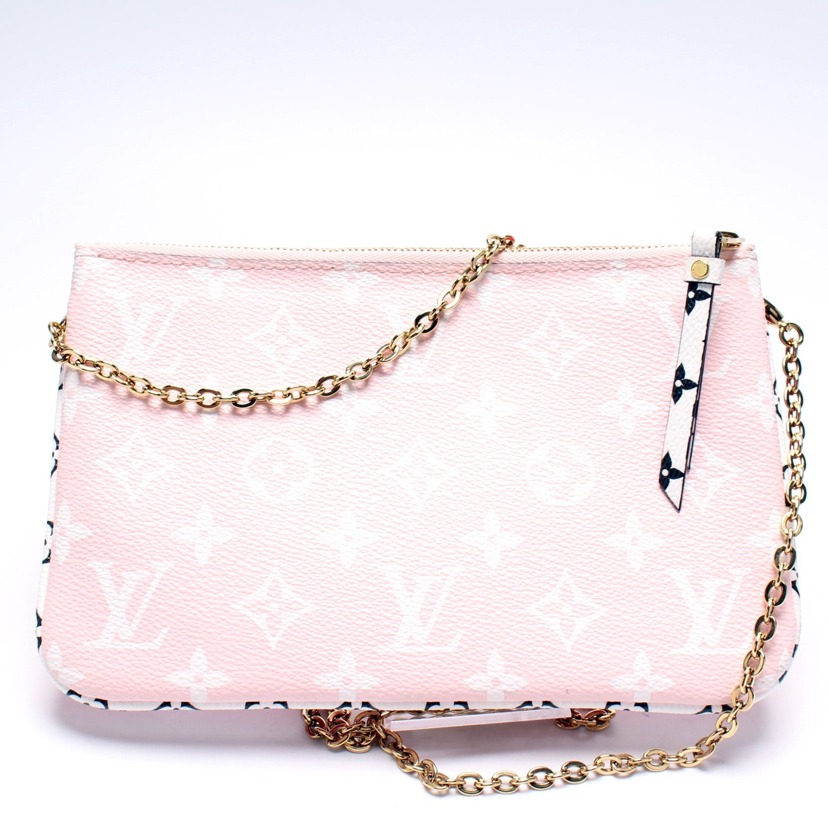 Louis Vuitton Double Zip Pochette Giant Monogram Rouge