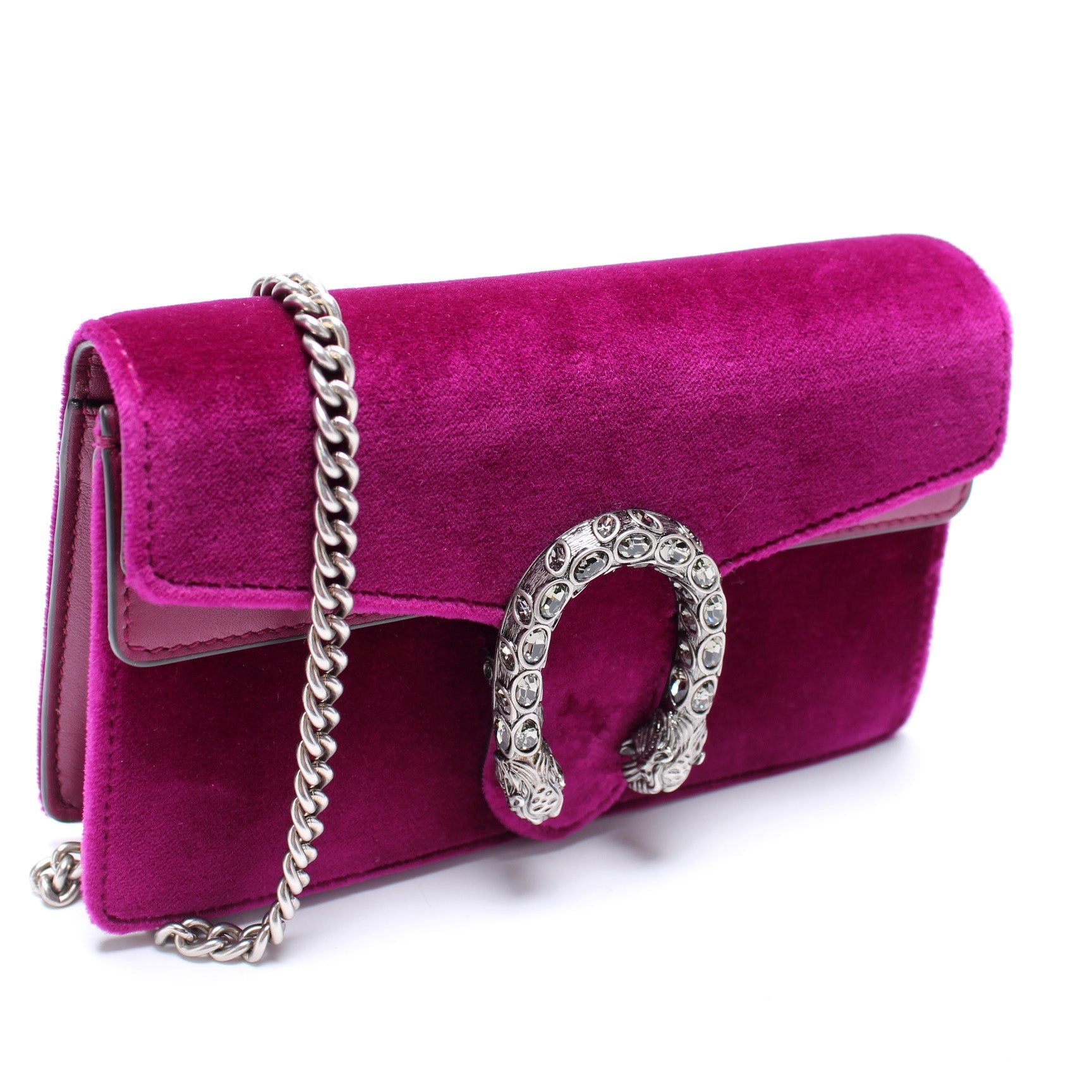 Gucci 476432 Dionysus GG Velvet Super Mini Bag