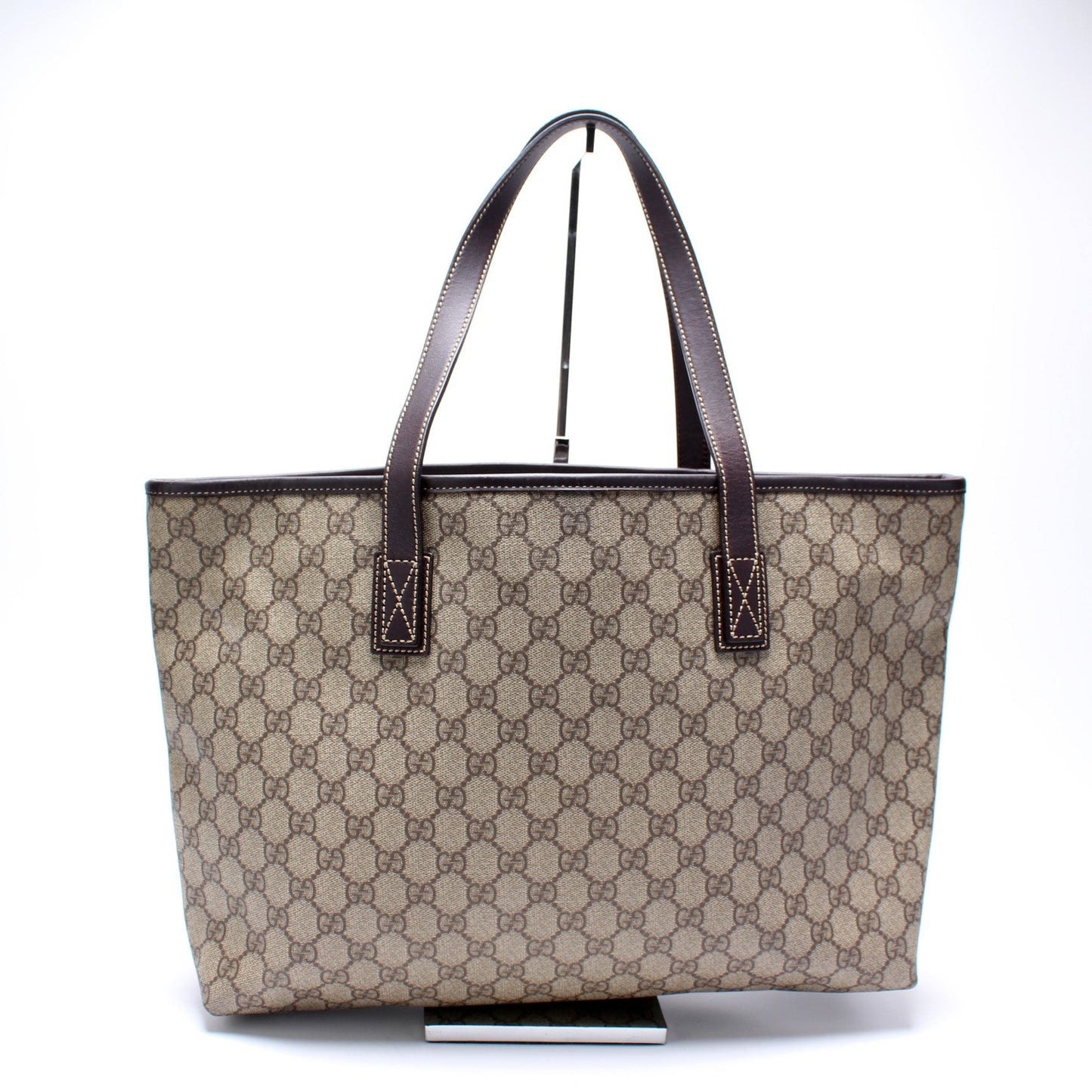 Gucci 211137 GG Supreme Medium Zip Tote Bag