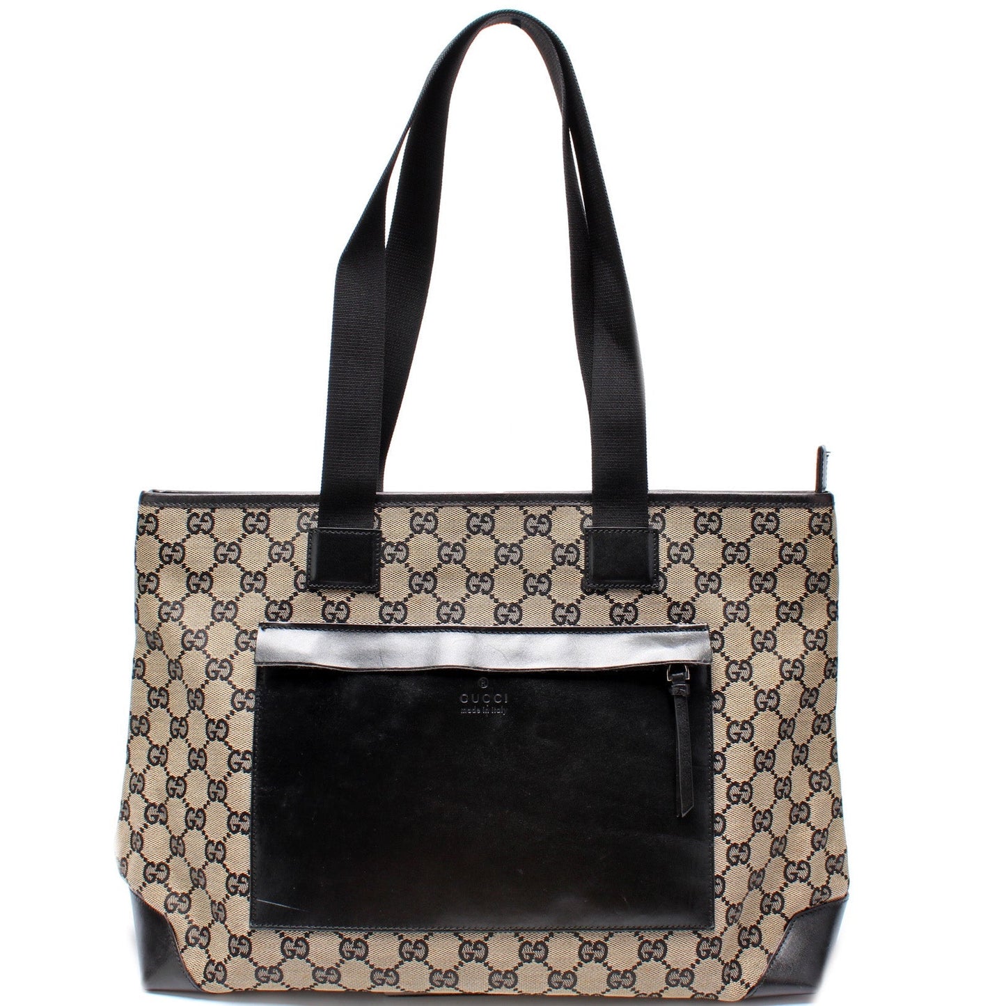 Gucci 019-0426 GG Canvas Zip Tote Bag
