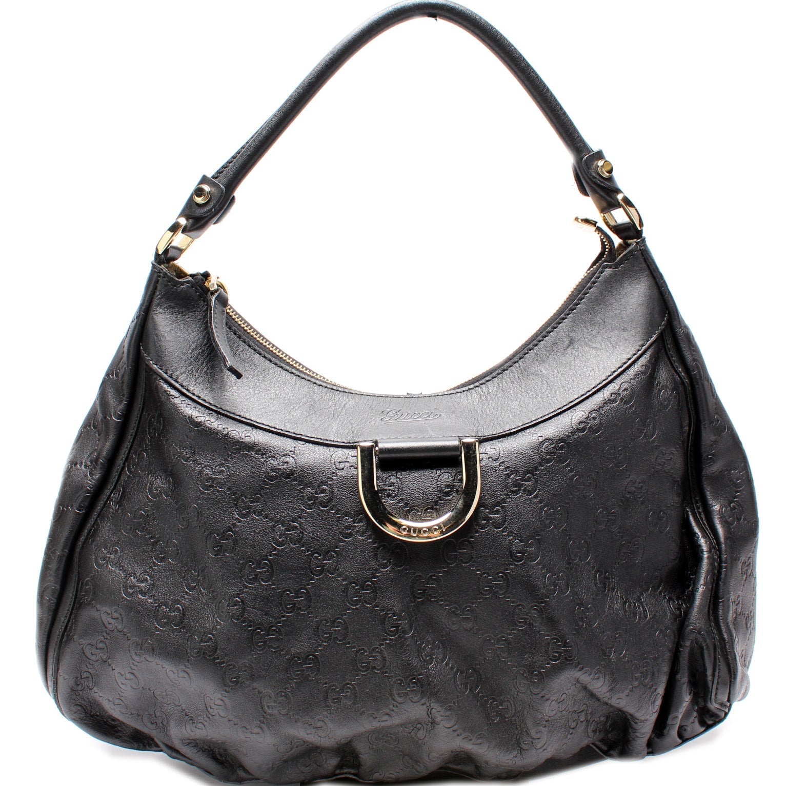 Gucci 189833 D Ring Hobo Bag
