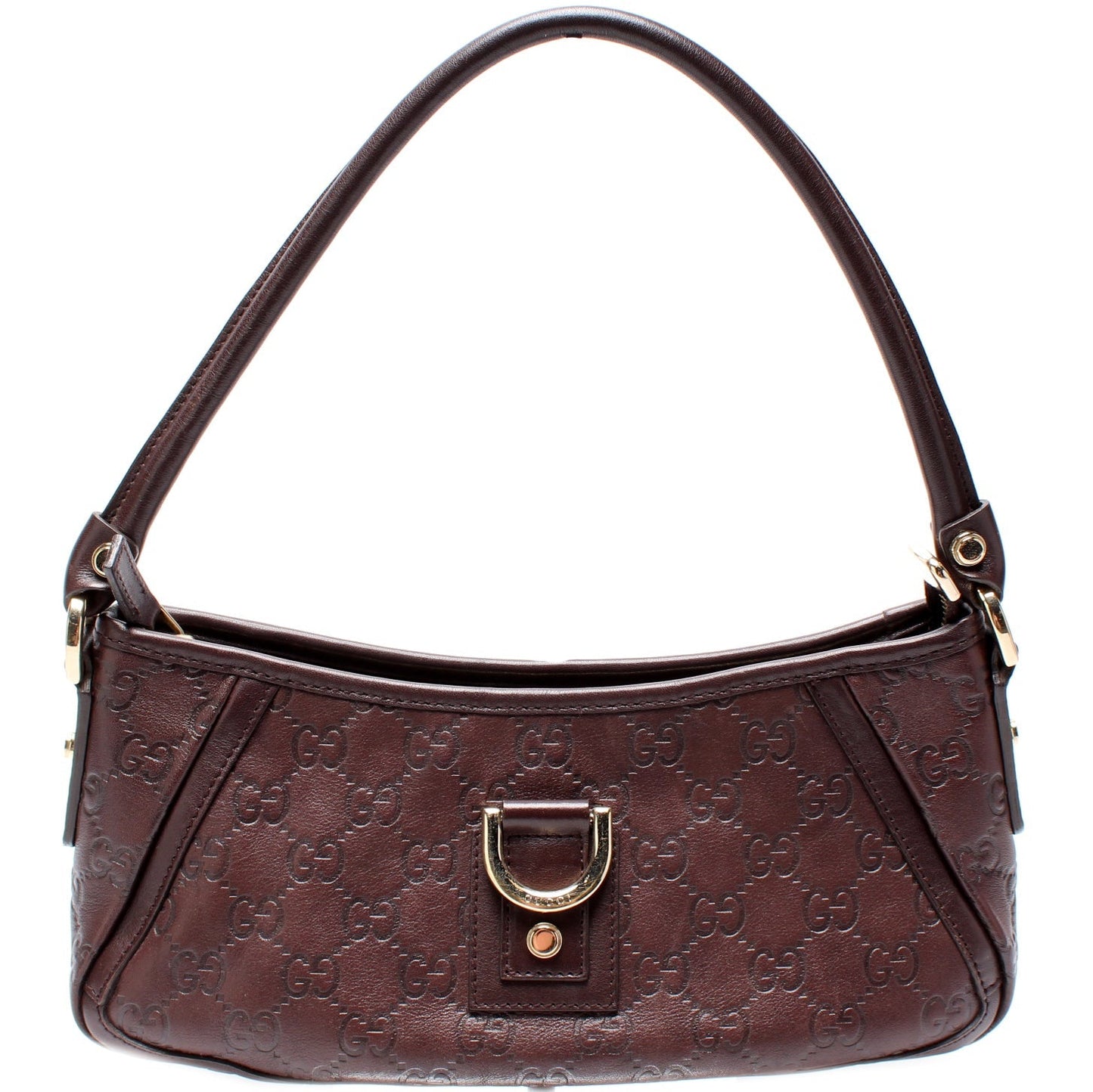 Gucci 130939 GG Leather Abbey Pochette Bag