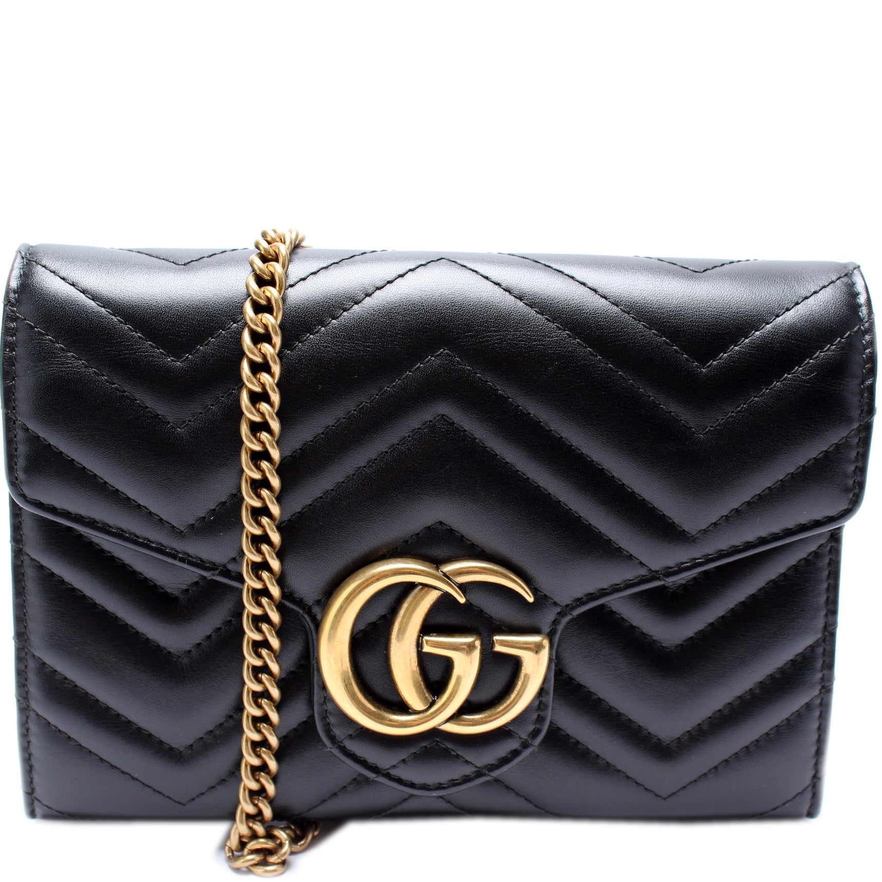 Gucci 474575 Marmont Chain Wallet Bag