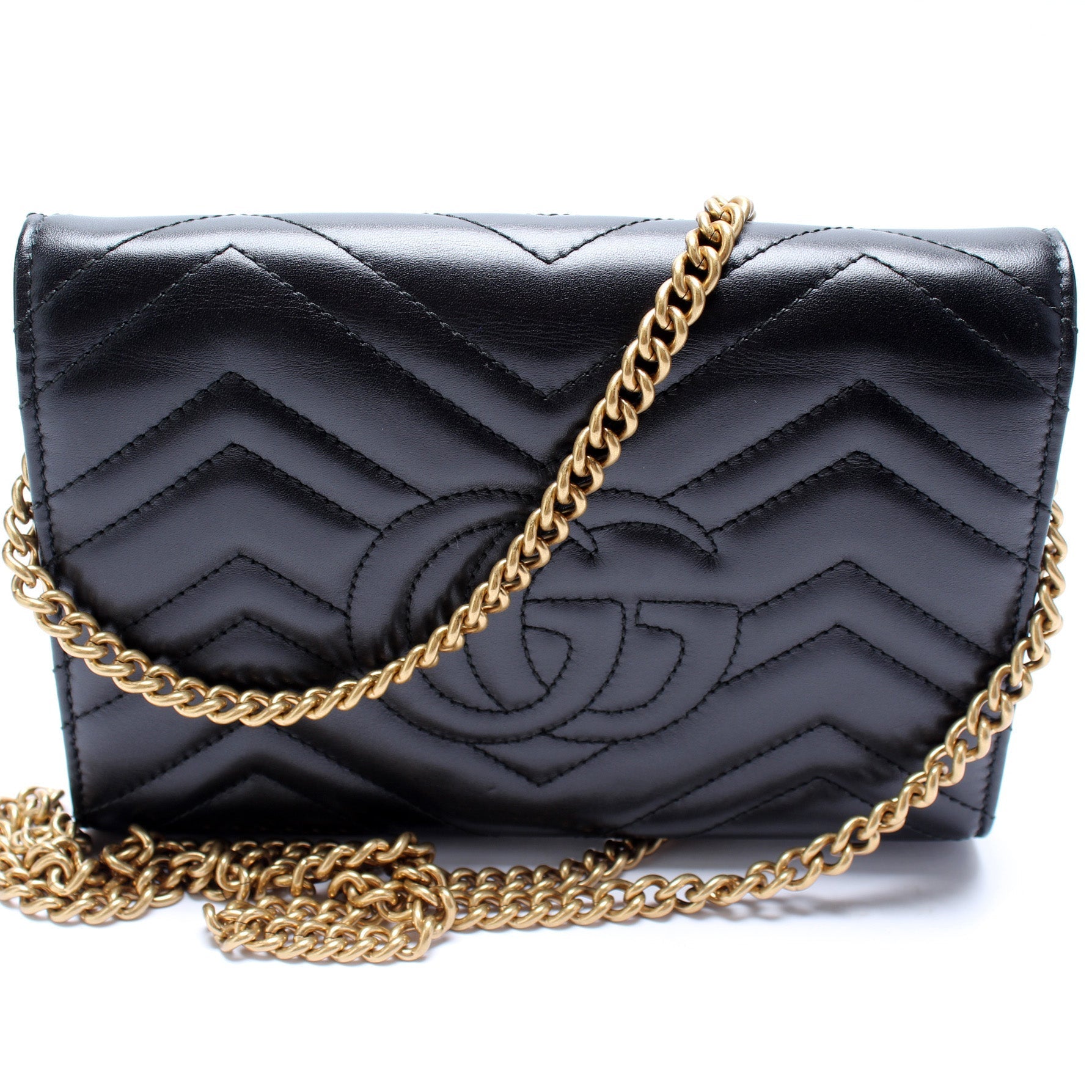 Gucci 474575 Marmont Chain Wallet Bag