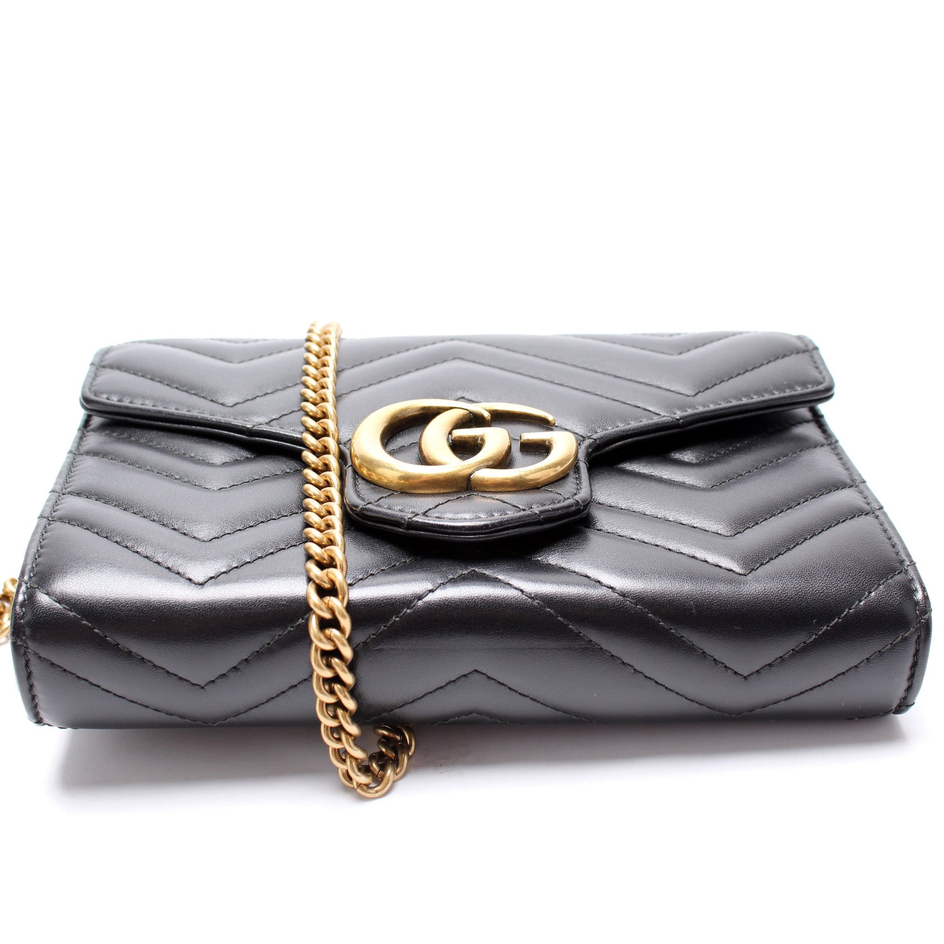 Gucci 474575 Marmont Chain Wallet Bag