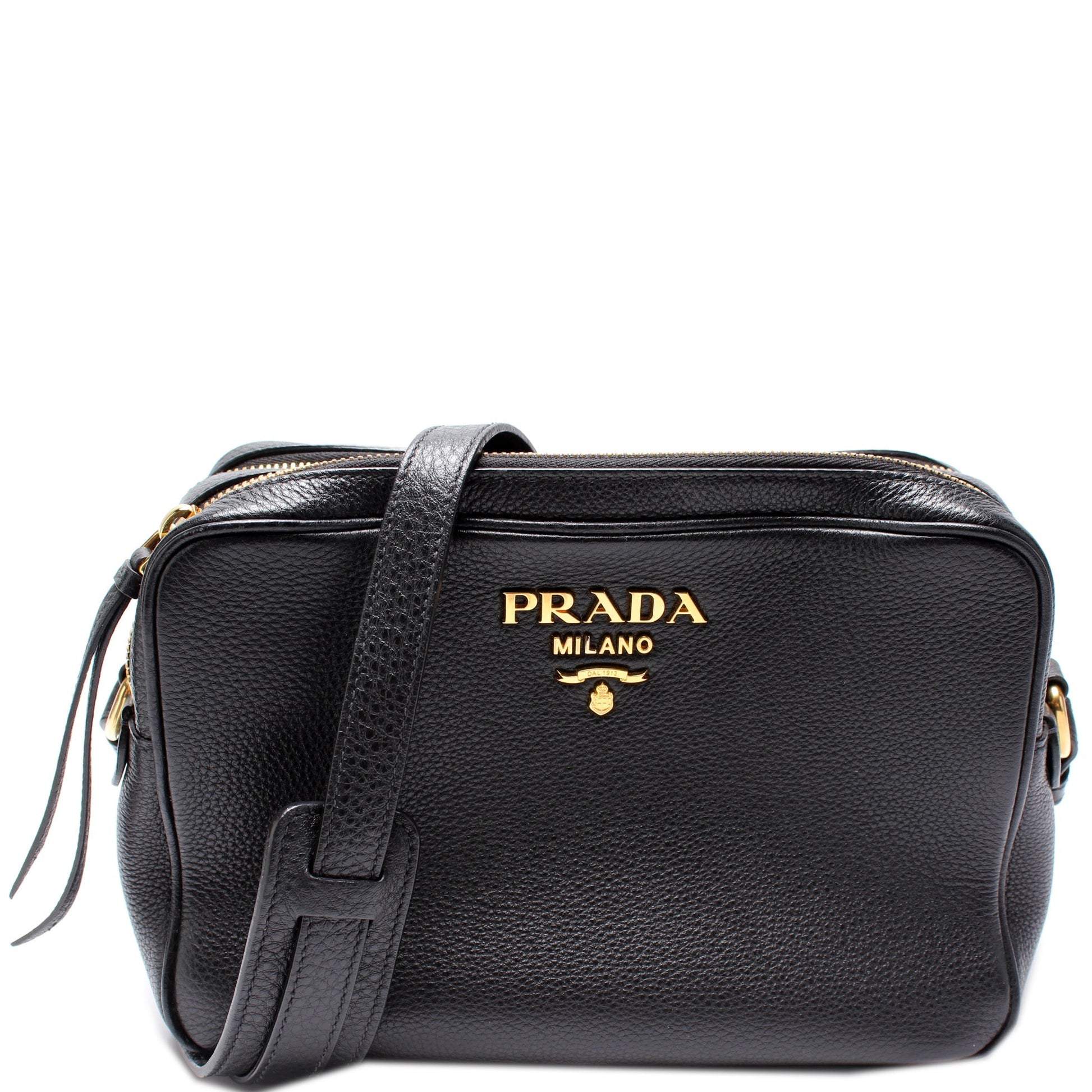 Prada Vitello Daino Double Zip Camera Bag