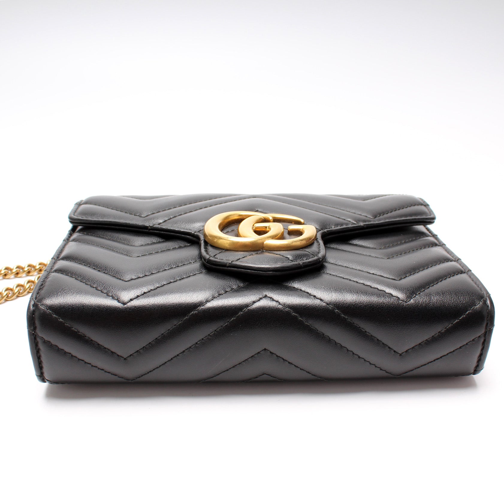 Gucci 474575 Marmont Chain Wallet Bag