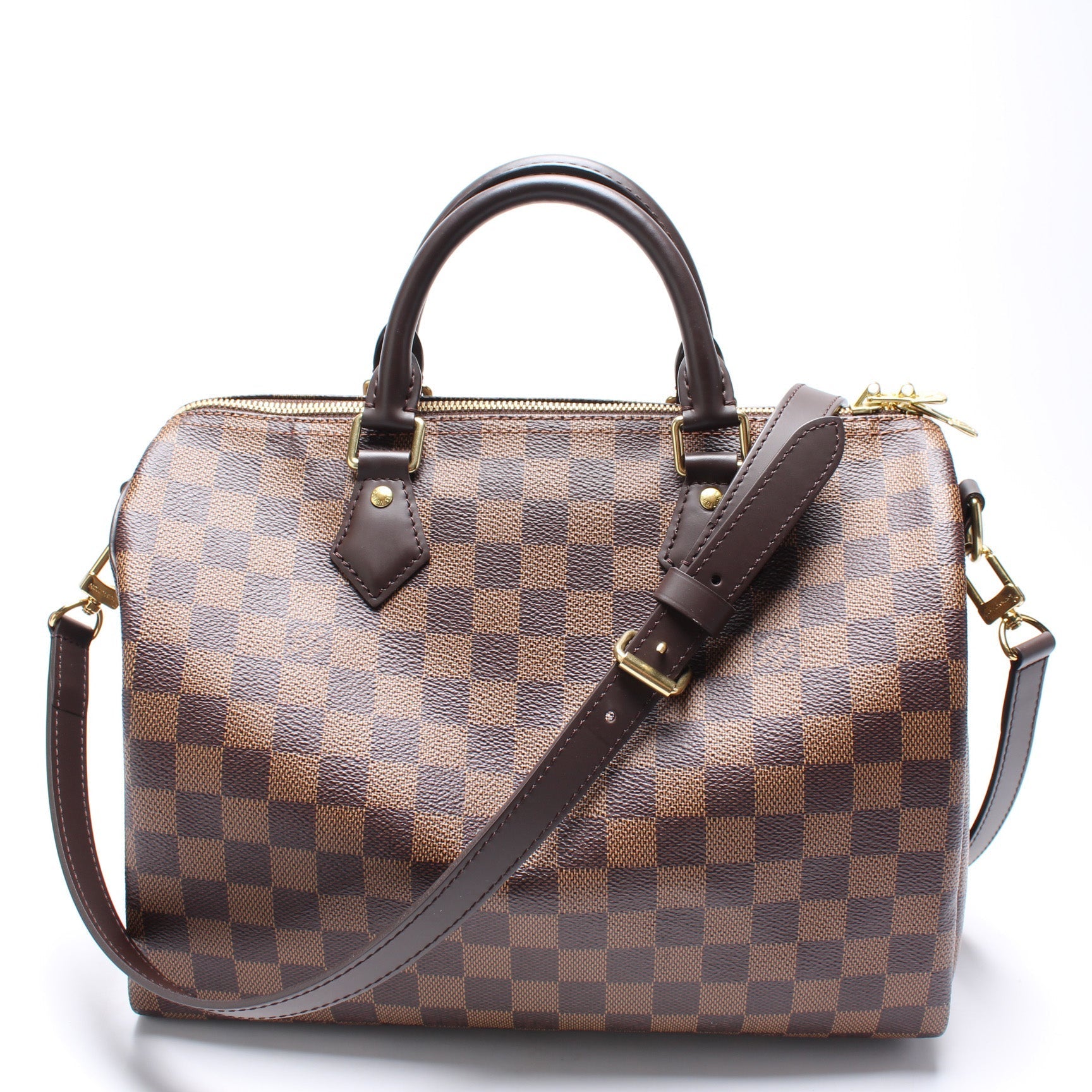 Louis Vuitton Speedy 30 Bandouliere Damier Ebene