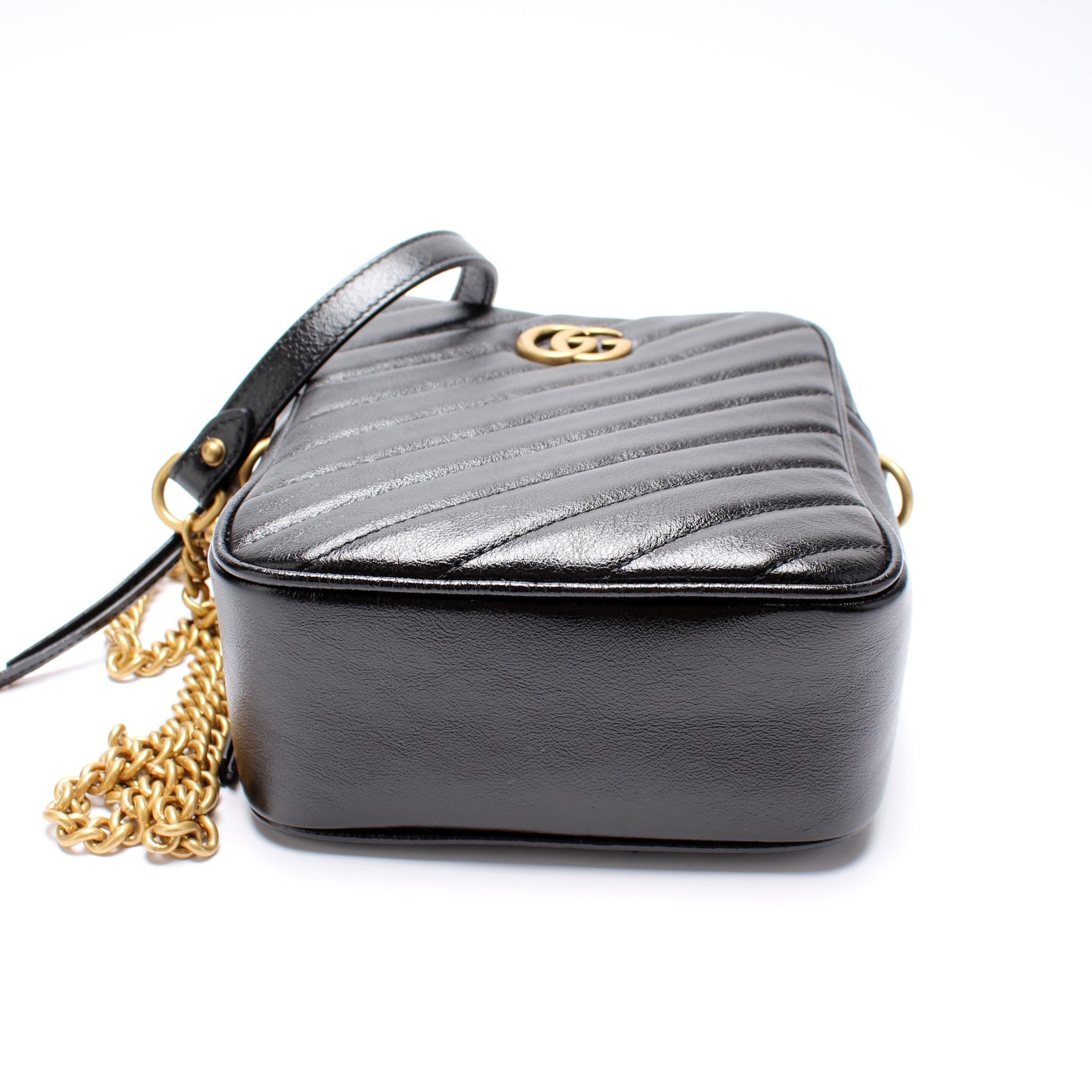 Gucci 550155 GG Marmont Double Zip Shoulder Bag