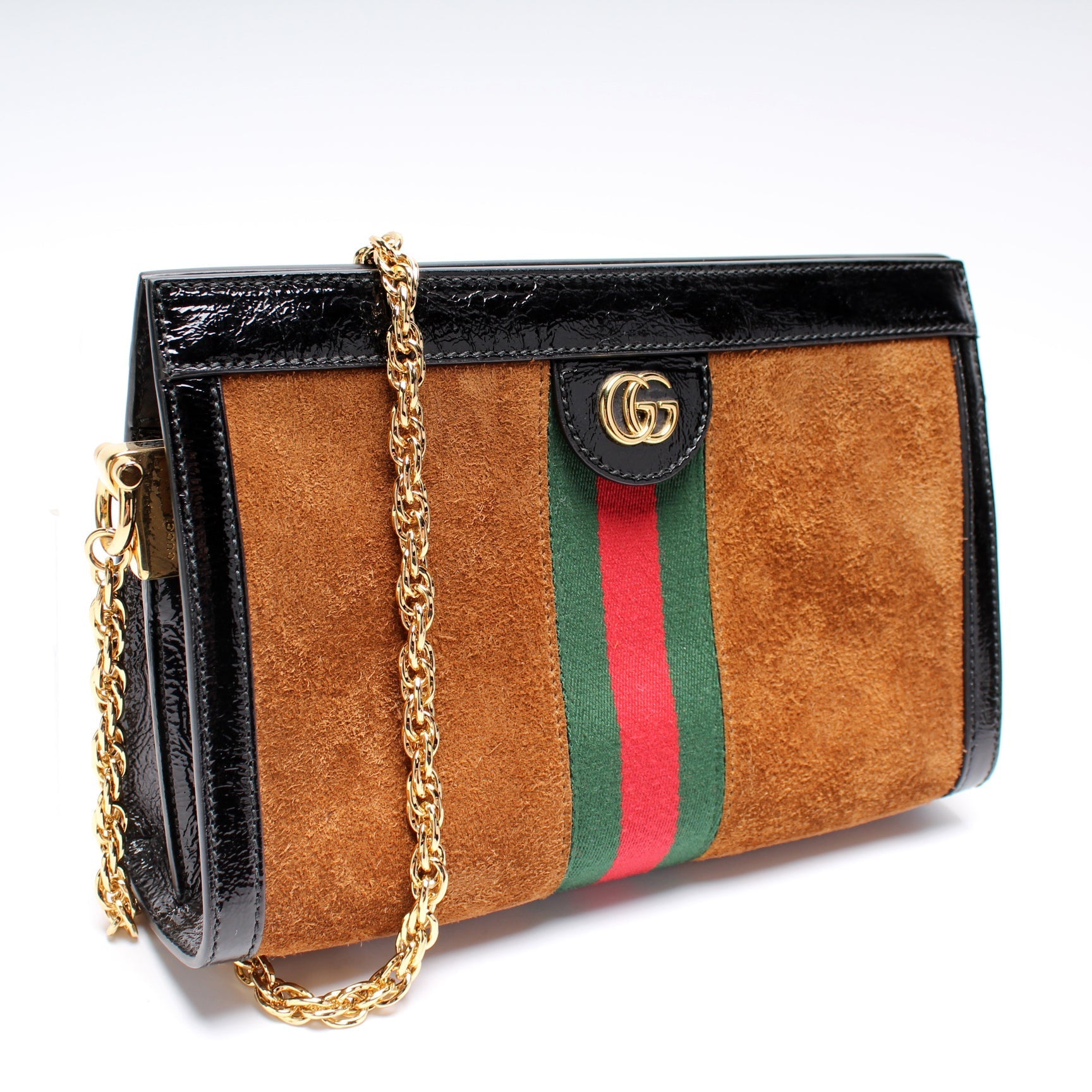 Gucci 503877 Ophidia Suede Shoulder Small Bag