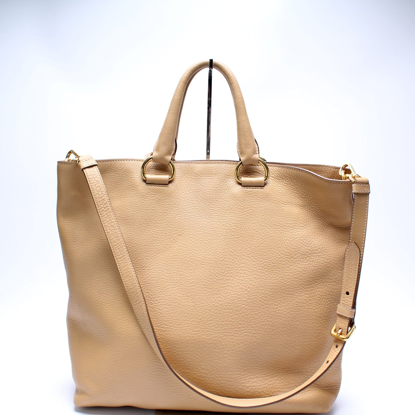 Prada Talco Vitello Daino Shopper Bag