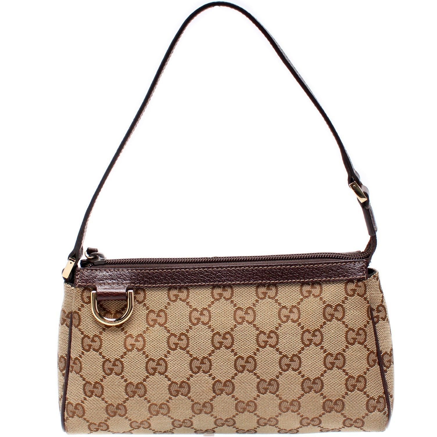 Gucci 154750 GG Canvas D Ring Cosmetic Case Bag