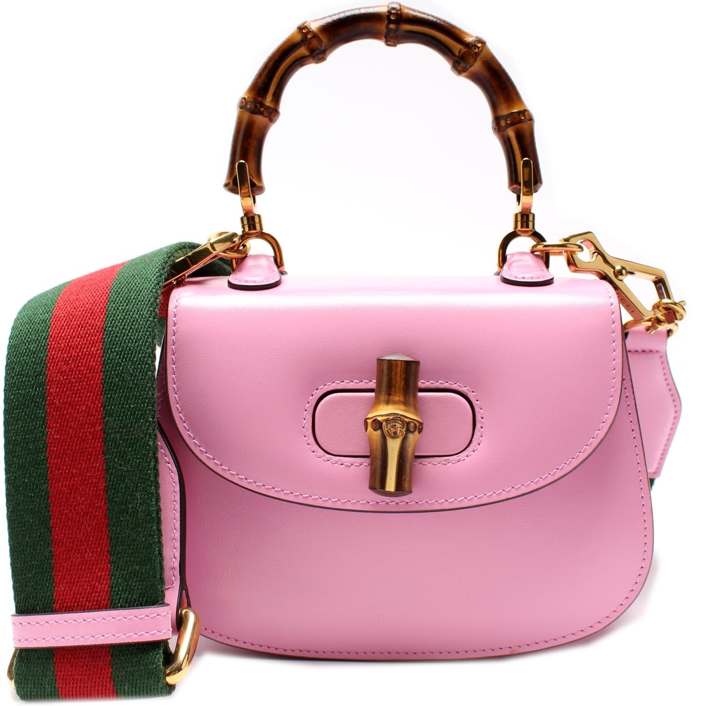 Gucci 636364 Bamboo 1947 Mini Top Handle Bag