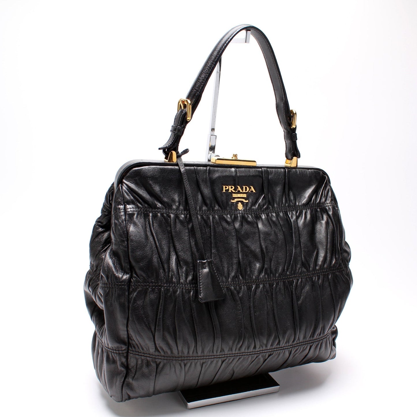 Prada Nappa Gaufre Frame Tote Bag