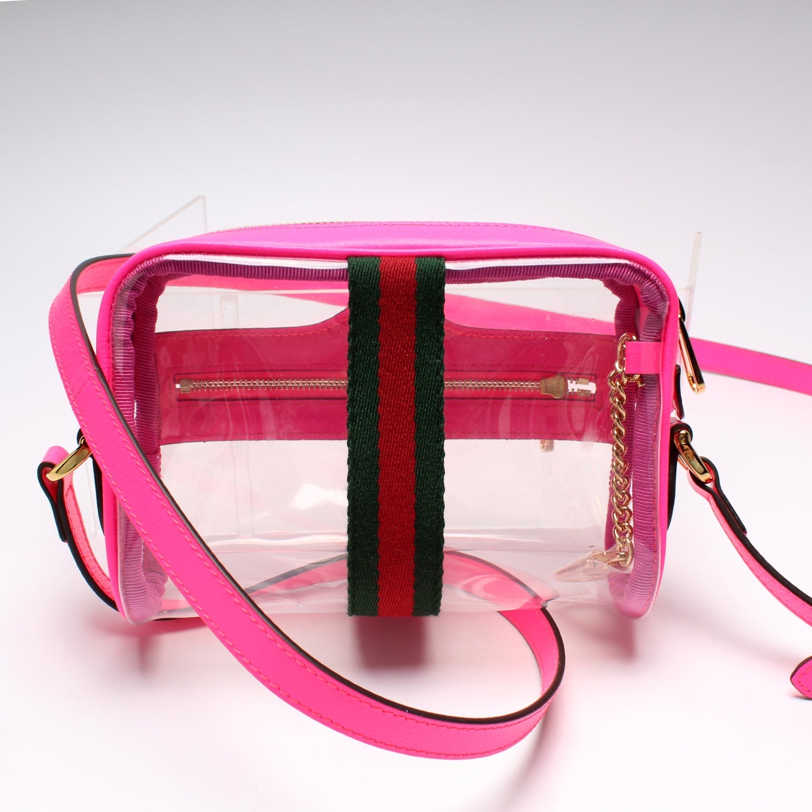 Gucci 517350 GG Transparent Mini Ophidia Bag