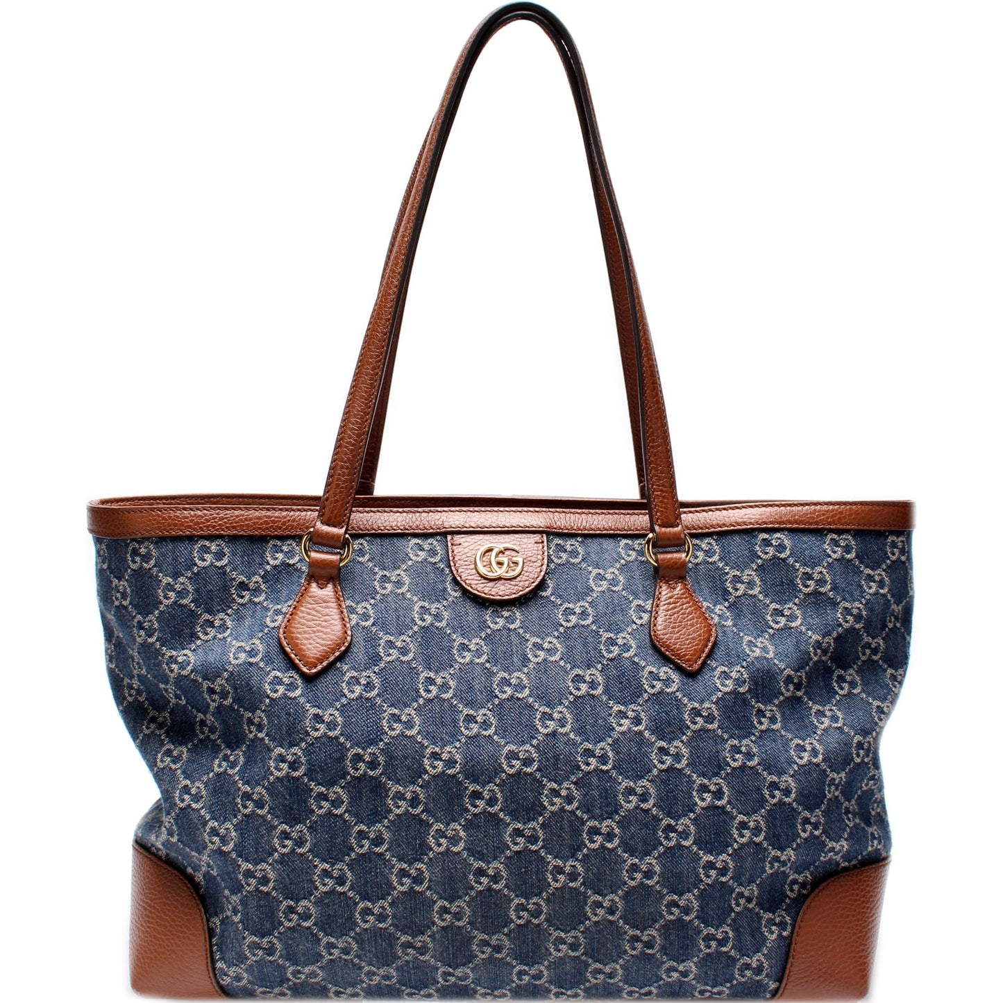Gucci 631685 Ophidia GG Denim Tote Bag